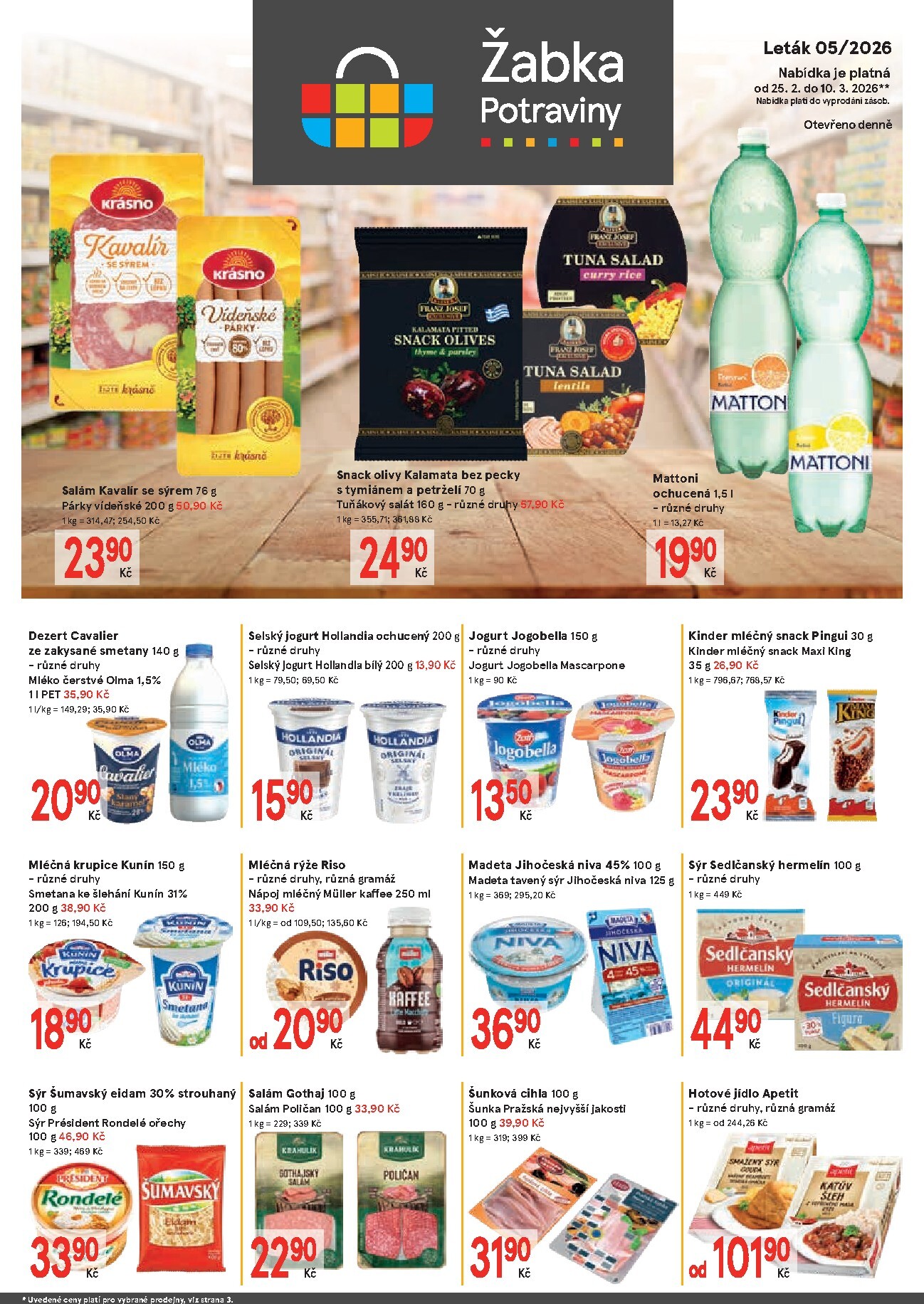 zabka - Žabka leták platný od středy 25.02.2026 do úterý 10.03.2026
