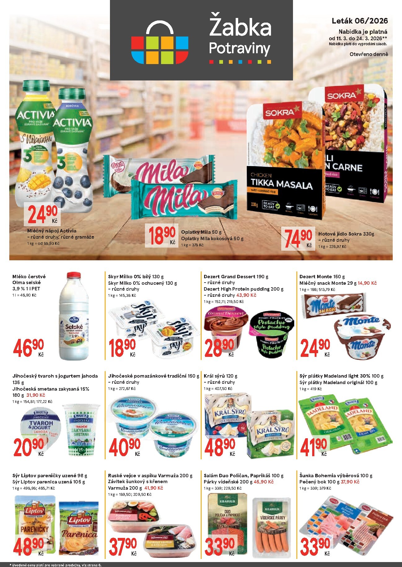 zabka - Žabka leták platný od středy 11.03.2026 do úterý 24.03.2026 - page: 1
