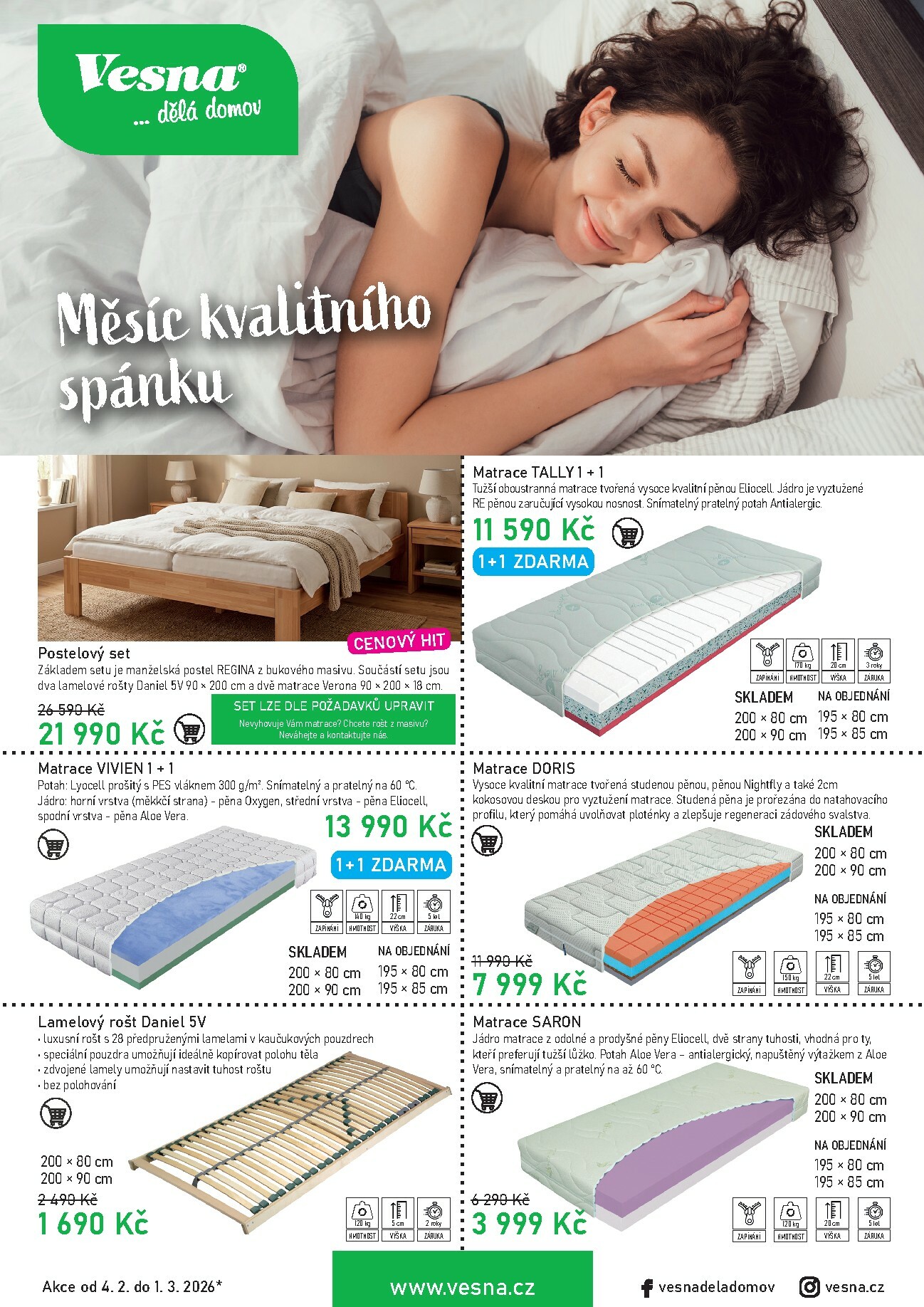 vesna - Vesna - leták platný od středy 04.02.2026 do neděle 01.03.2026