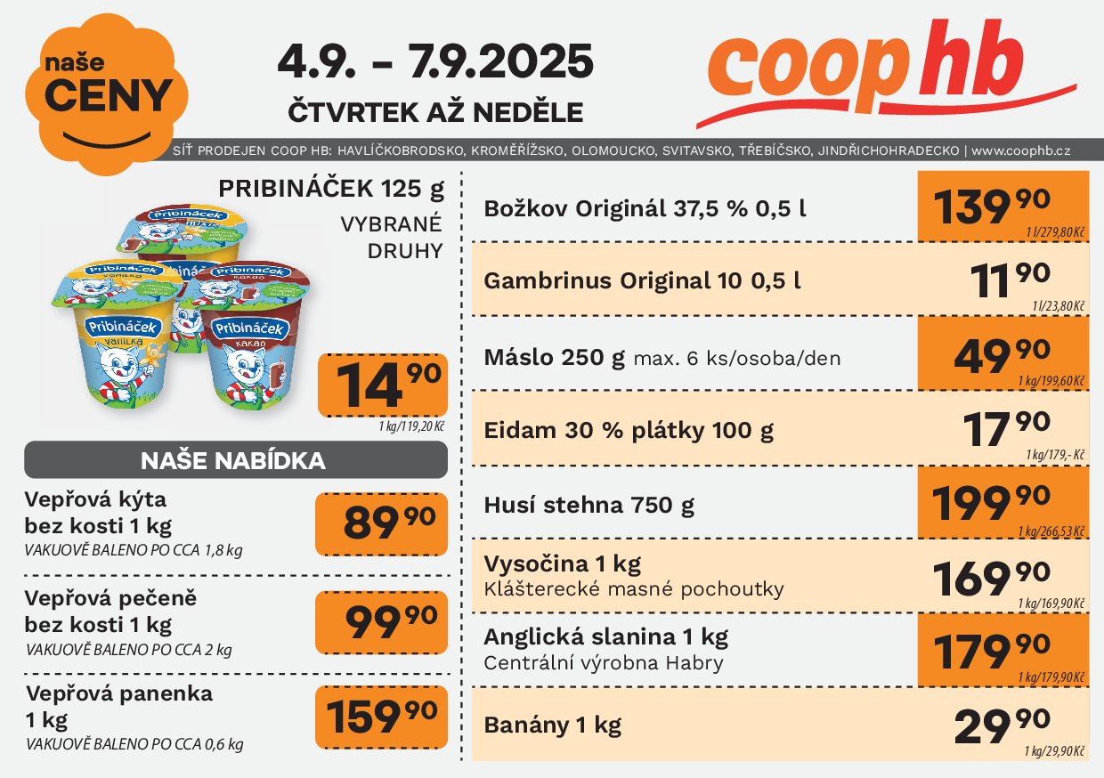 coop-hb - Leták Coop HB - Naše ceny od 04.09. do 10.09. - page: 1