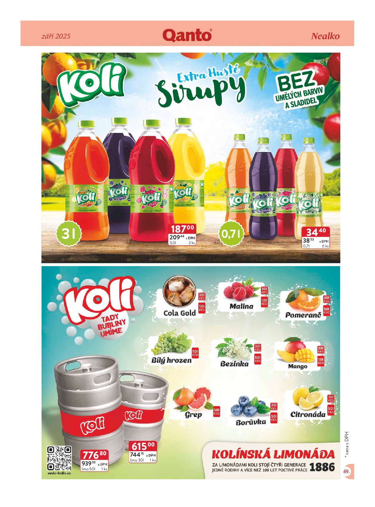 qanto - Leták Qanto - Velkooobchod od 01.09. do 30.09. - page: 69