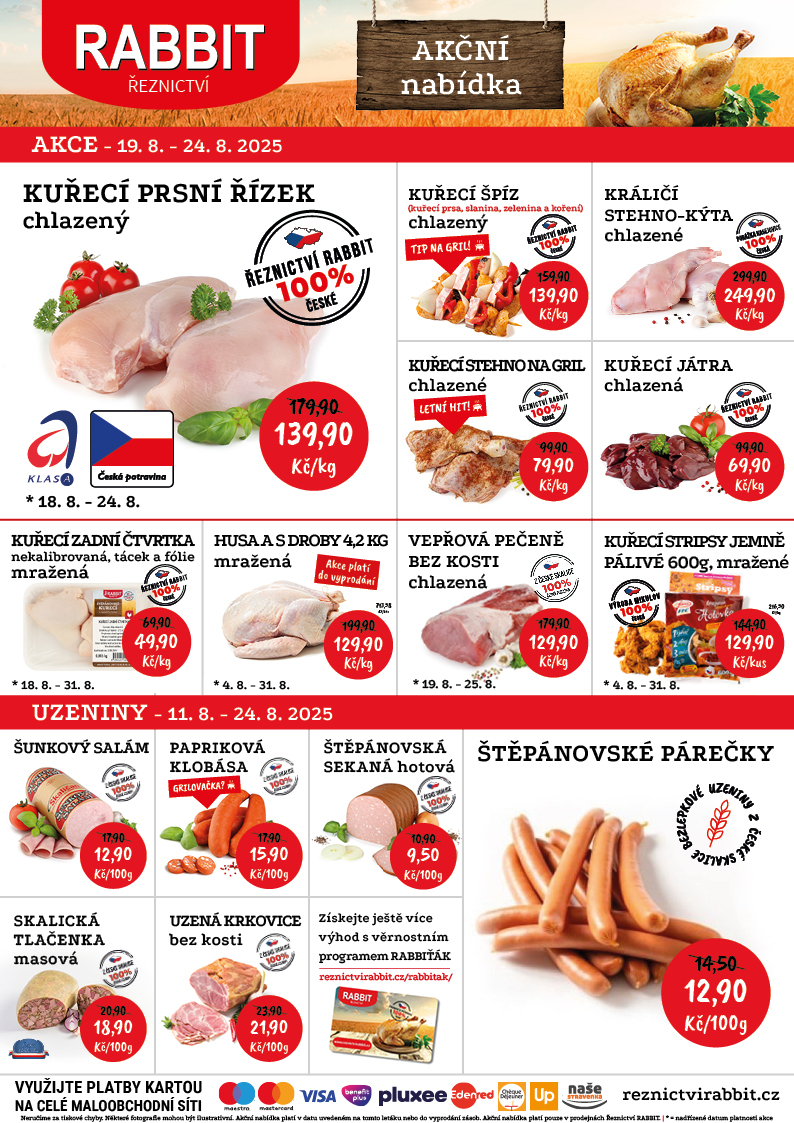 reznictvi-rabbit - Leták Řeznictví Rabbit od 19.08. do 24.08.