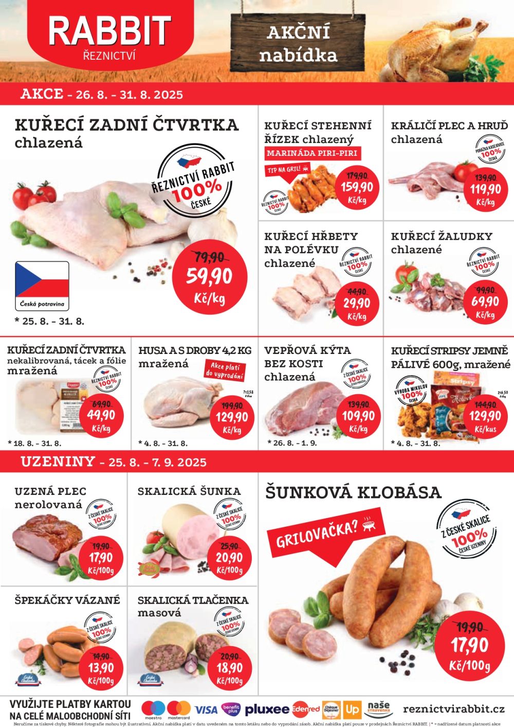 reznictvi-rabbit - Leták Řeznictví Rabbit od 26.08. do 31.08.