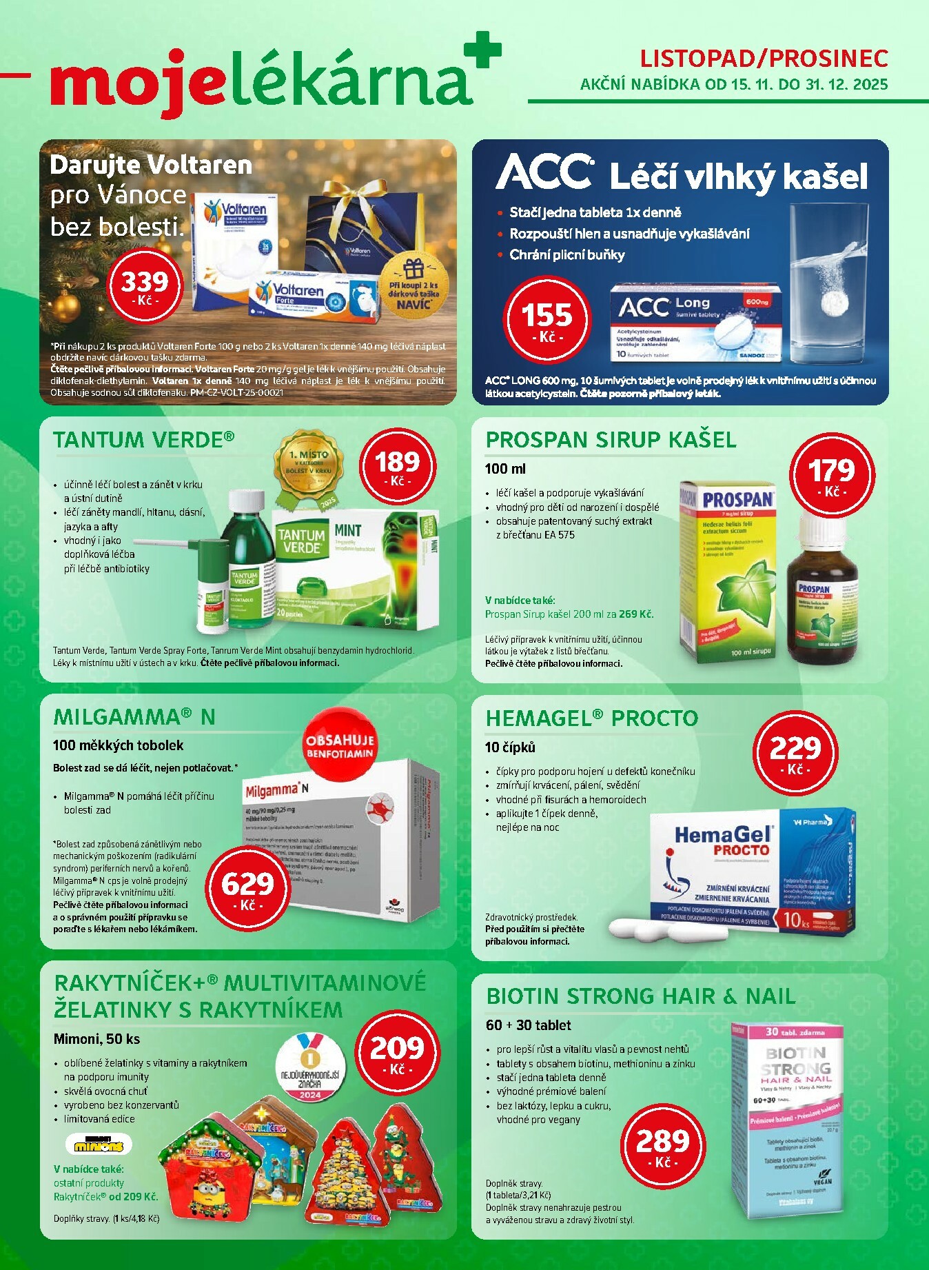 moje-lekarna - Aktuální leták Moje lékarna od 15.11. do 31.12.