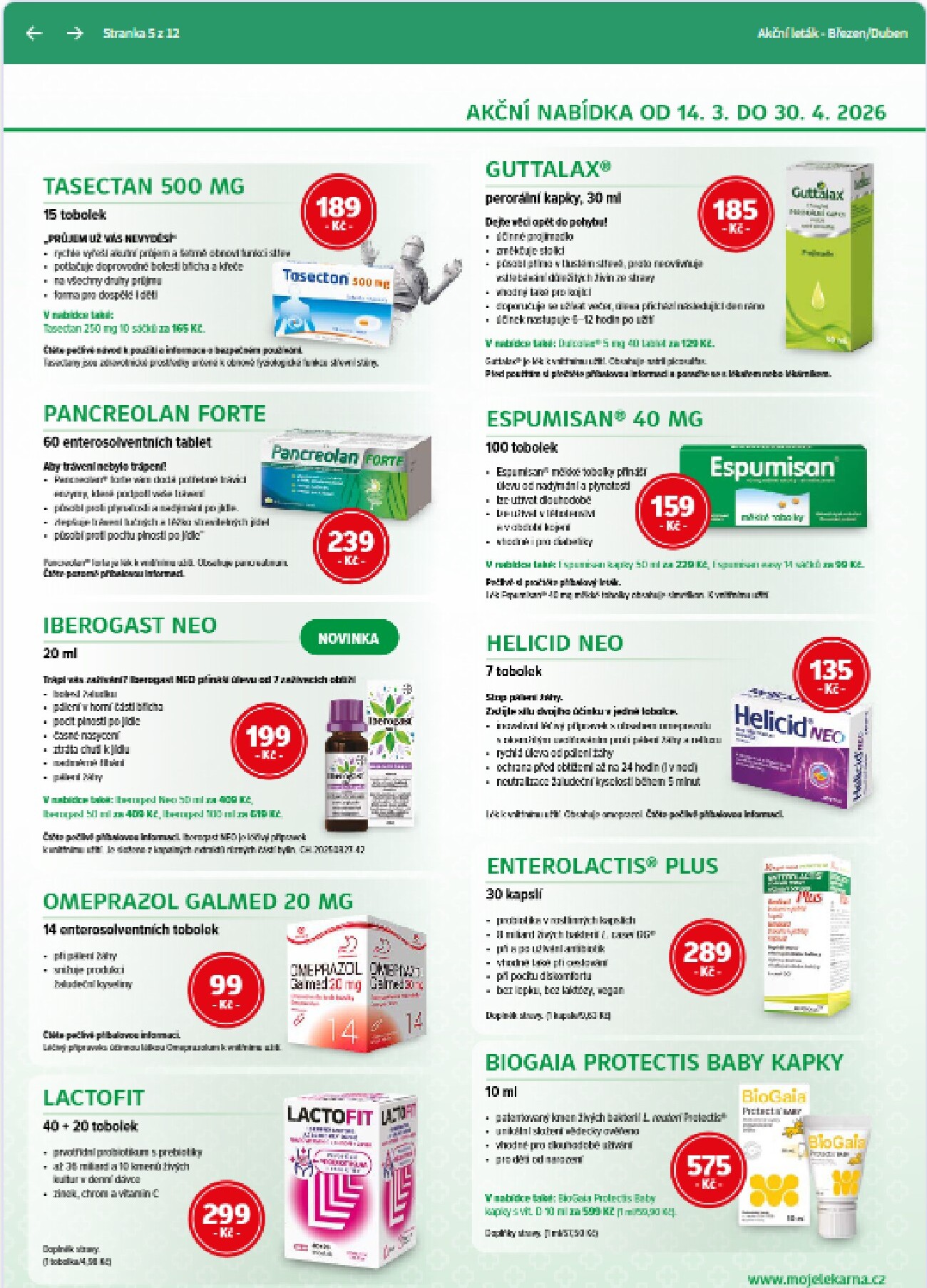 moje-lekarna - Moje lékarna leták platný od soboty 14.03.2026 do čtvrtka 30.04.2026 - page: 5
