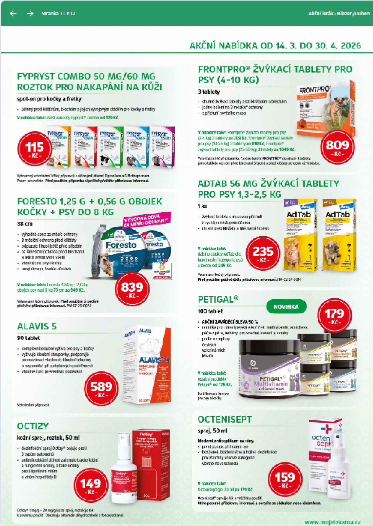 moje-lekarna - Moje lékarna leták platný od soboty 14.03.2026 do čtvrtka 30.04.2026 - page: 11