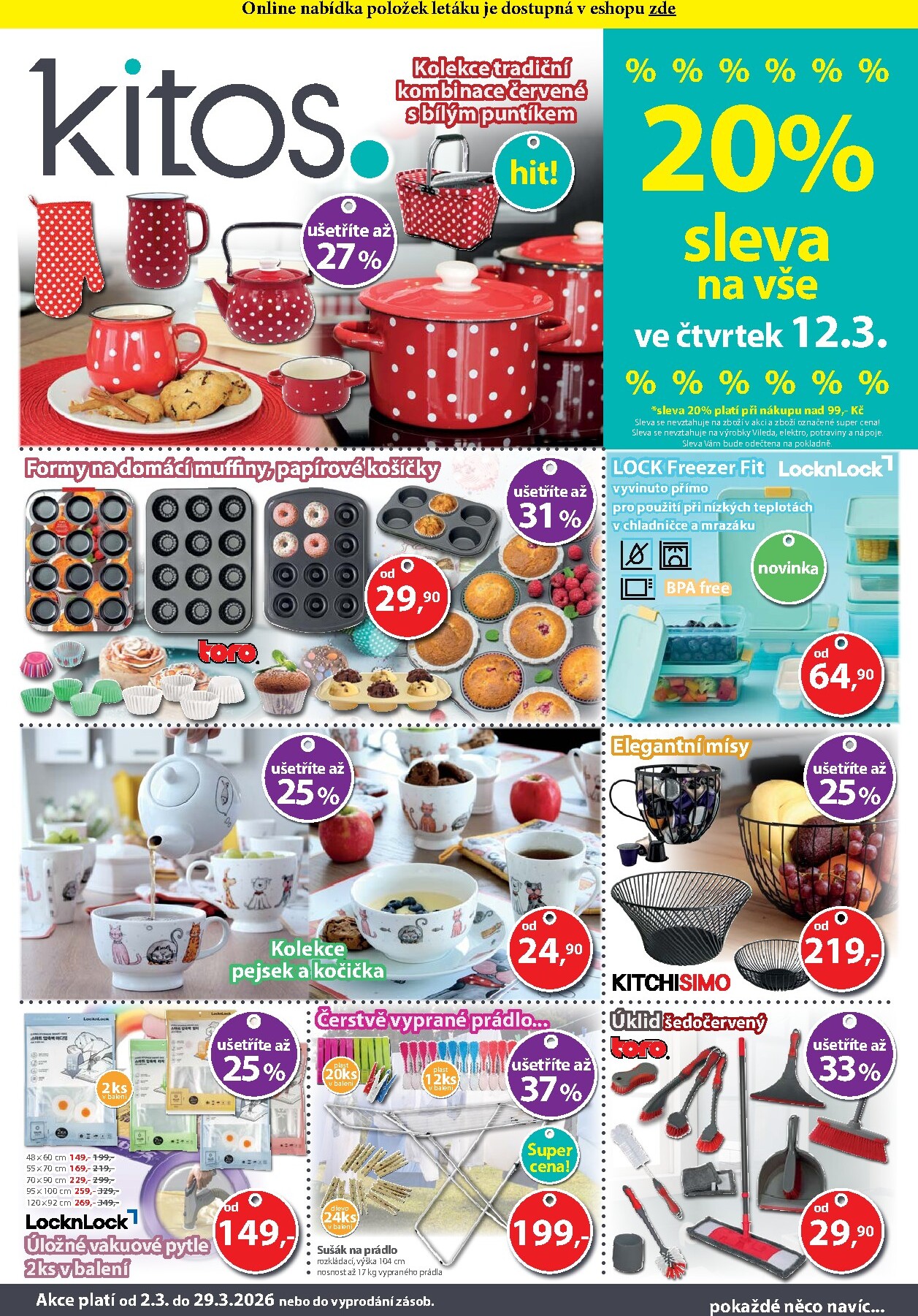 kitos-cz - Kitos leták platný od pondělí 02.03.2026 do neděle 29.03.2026 - page: 1