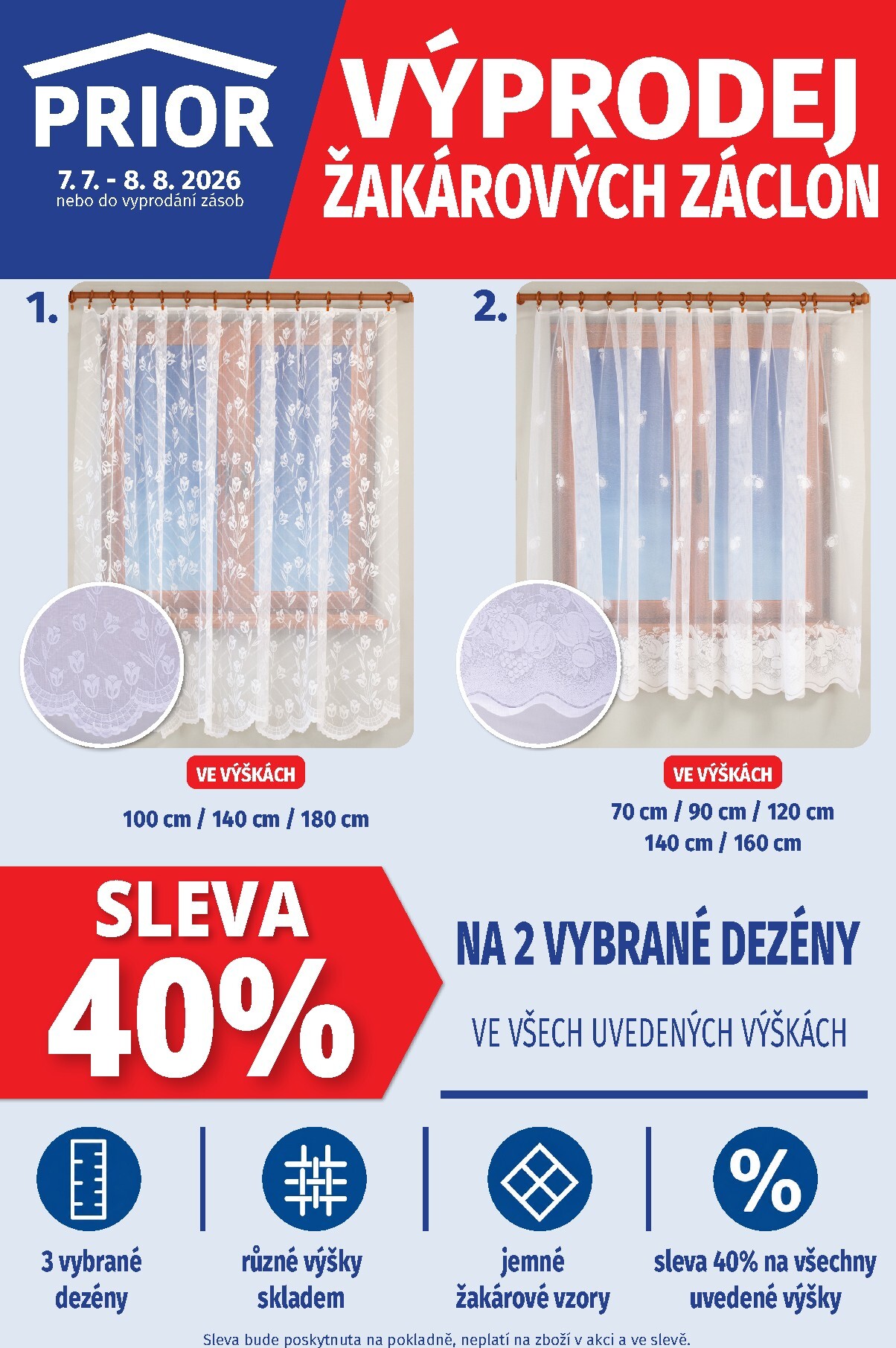 prior - Aktuální Prior - Látky leták platný od úterý 07.07.2026 do soboty 08.08.2026
