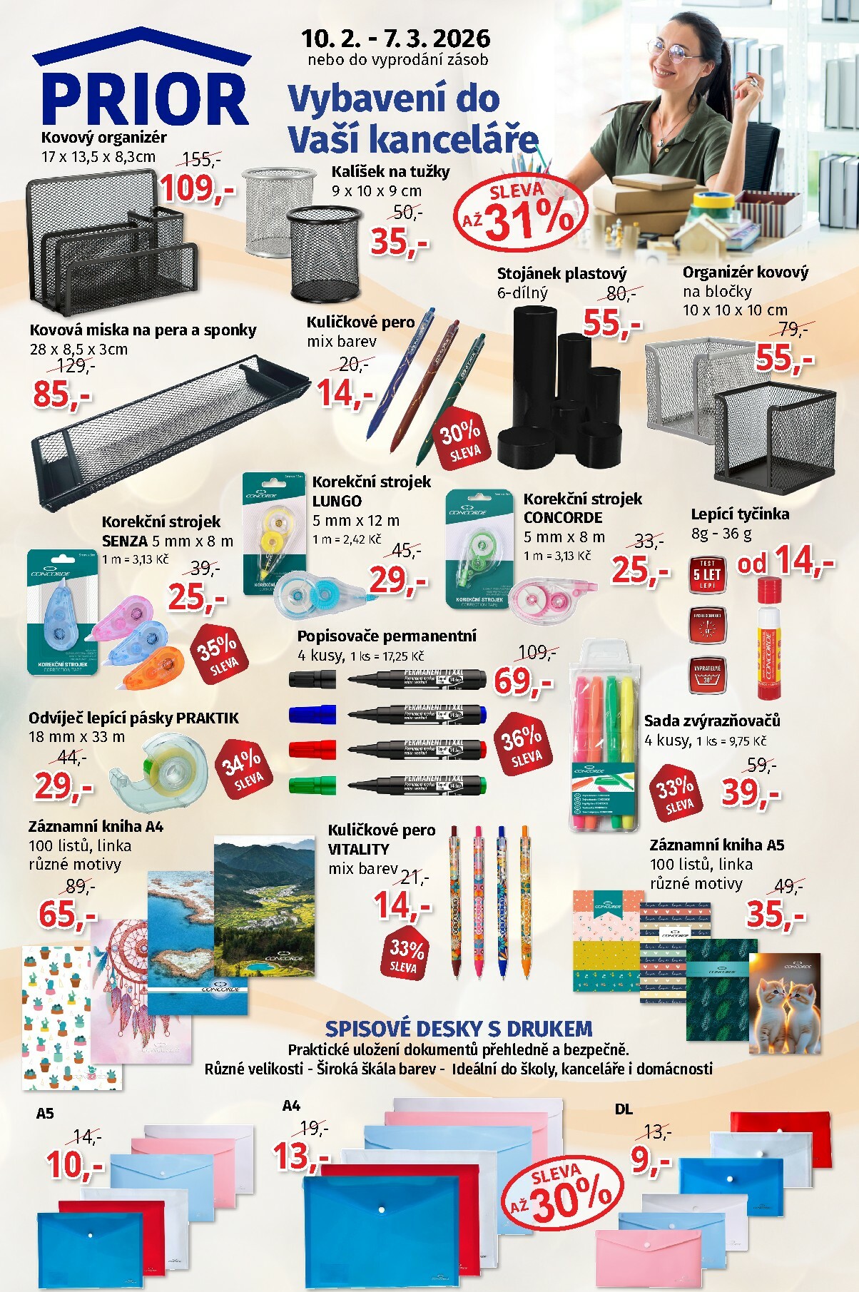 prior - Prior - Vybavení do Vaší kanceláře leták platný od úterý 10.02.2026 do soboty 07.03.2026