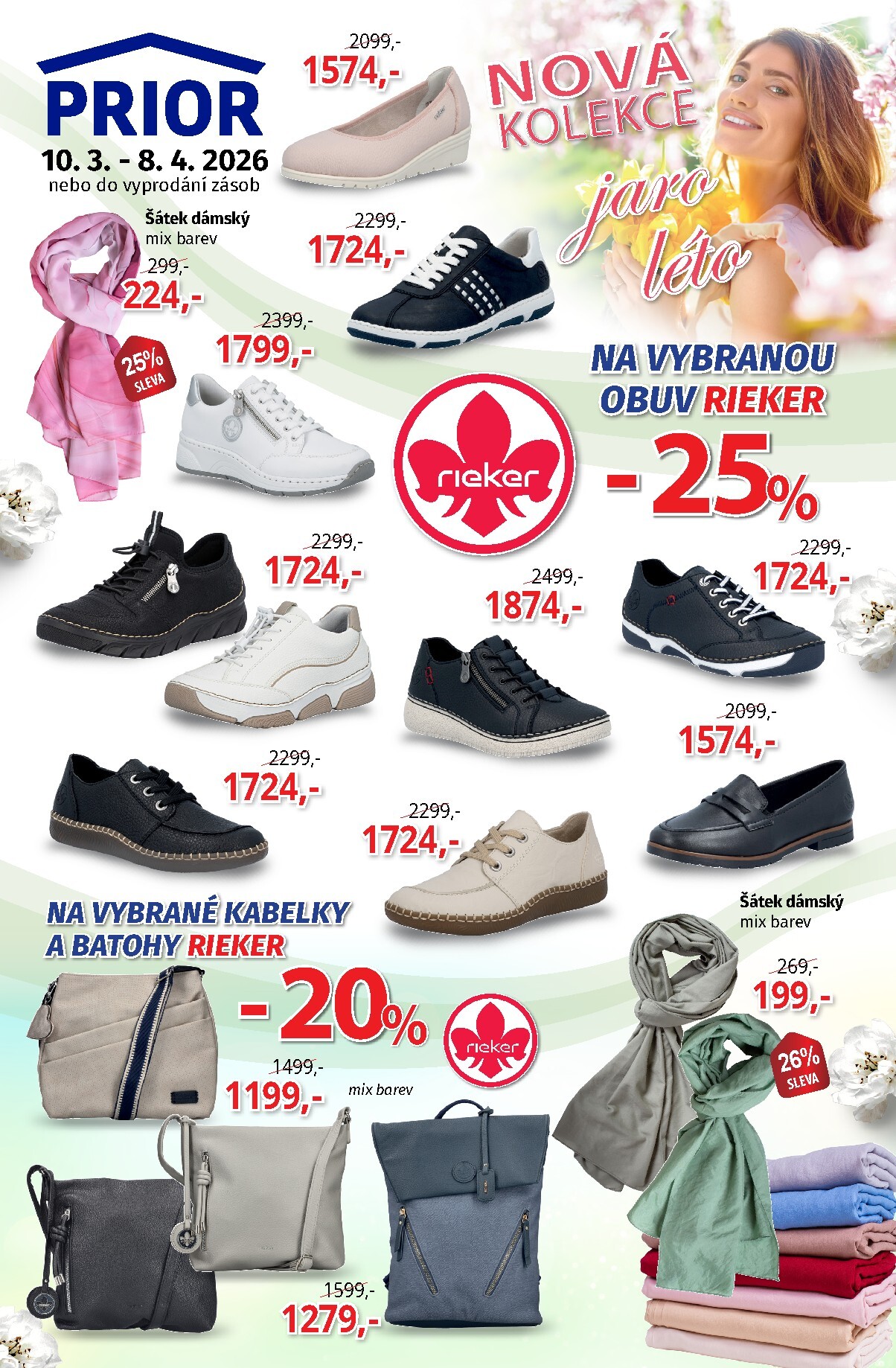 prior - Prior - Obuv leták platný od úterý 10.03.2026 do středy 08.04.2026