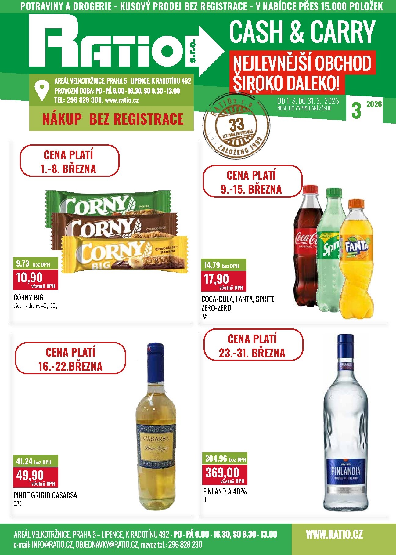 ratio - Ratio leták platný od neděle 01.03.2026 do úterý 31.03.2026