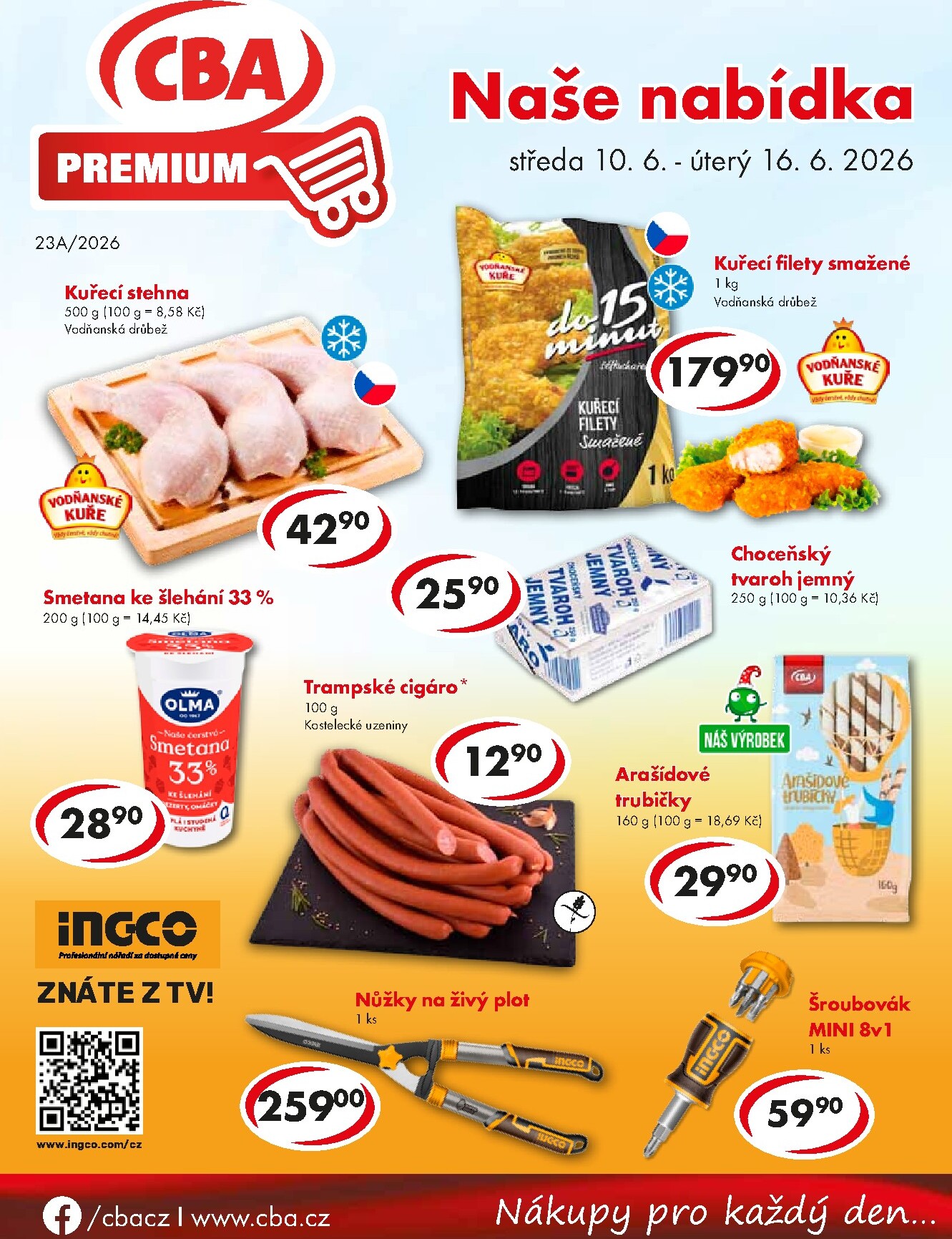 cba - Aktuální CBA Premium leták platný od středy 10.06.2026 do úterý 16.06.2026
