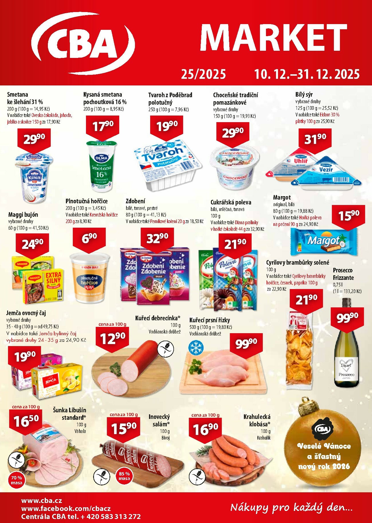 cba - Aktuální leták CBA Market od 10.12. do 31.12.