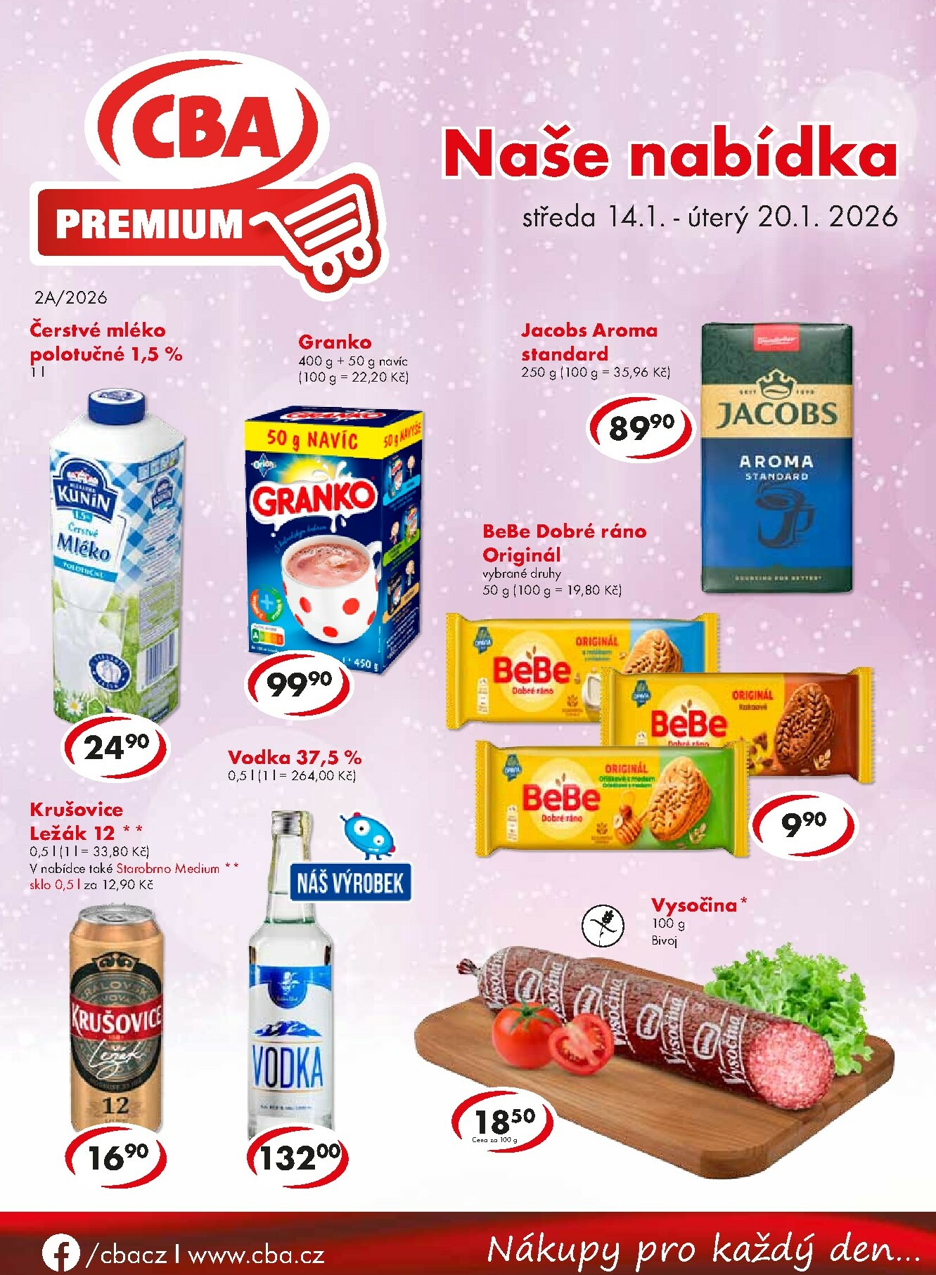 cba - Aktuální leták CBA Premium od 14.01. do 20.01.