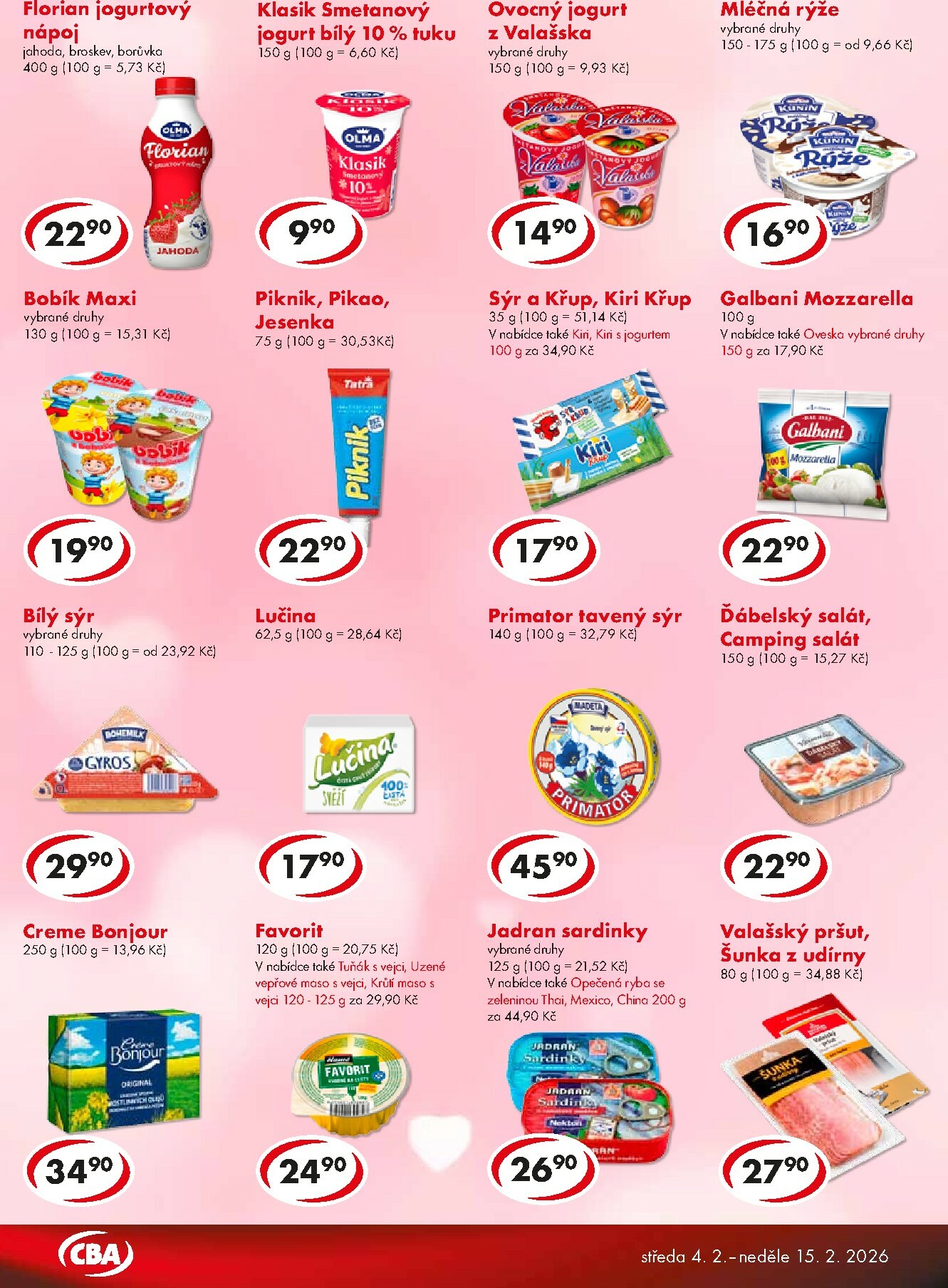 cba - CBA - Potraviny leták platný od středy 04.02.2026 do neděle 15.02.2026 - page: 2