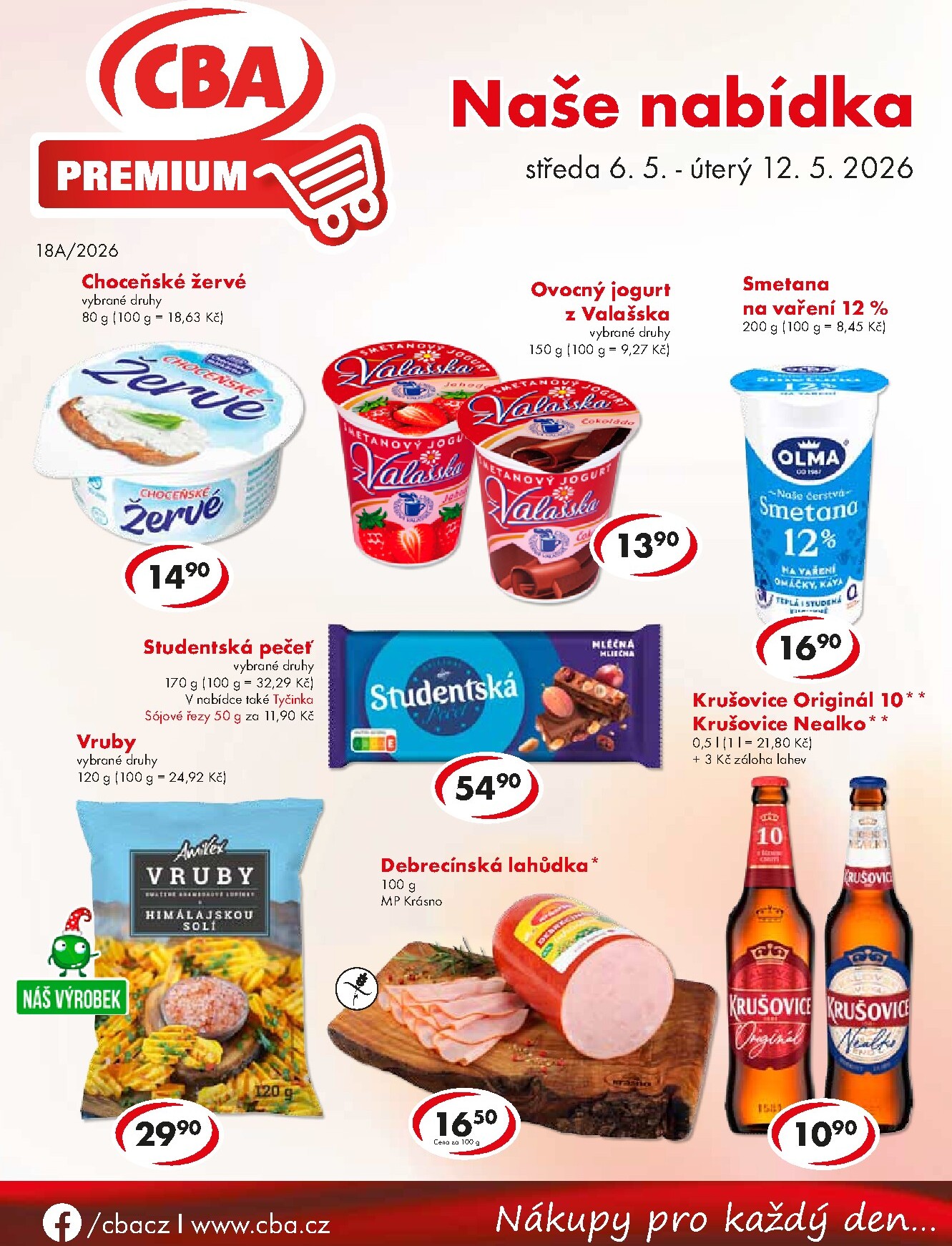 cba - Aktuální CBA Premium leták platný od středy 06.05.2026 do úterý 12.05.2026 - page: 1