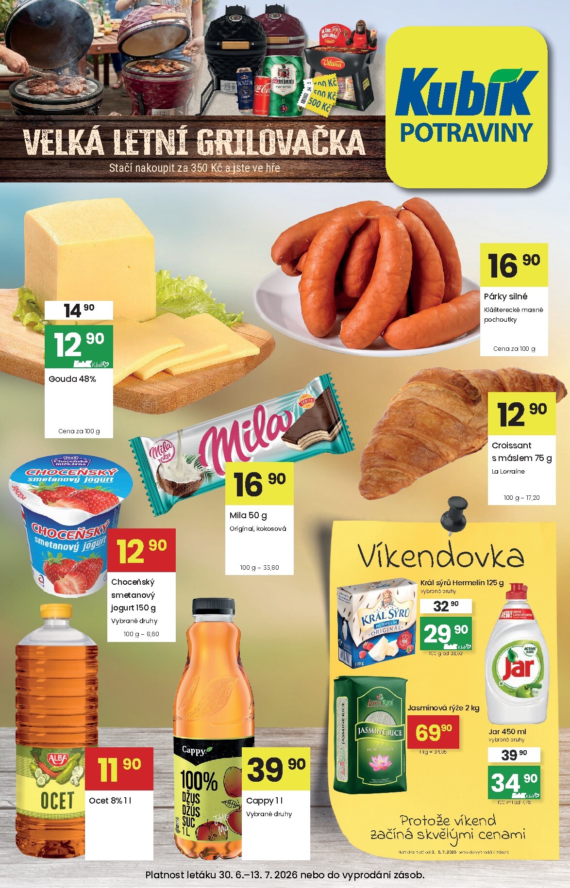 kubik - Aktuální Kubík leták platný od úterý 30.06.2026 do pondělí 13.07.2026