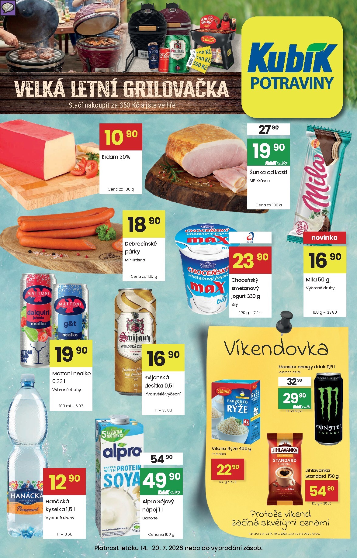 kubik - Aktuální Kubík leták platný od úterý 14.07.2026 do pondělí 20.07.2026