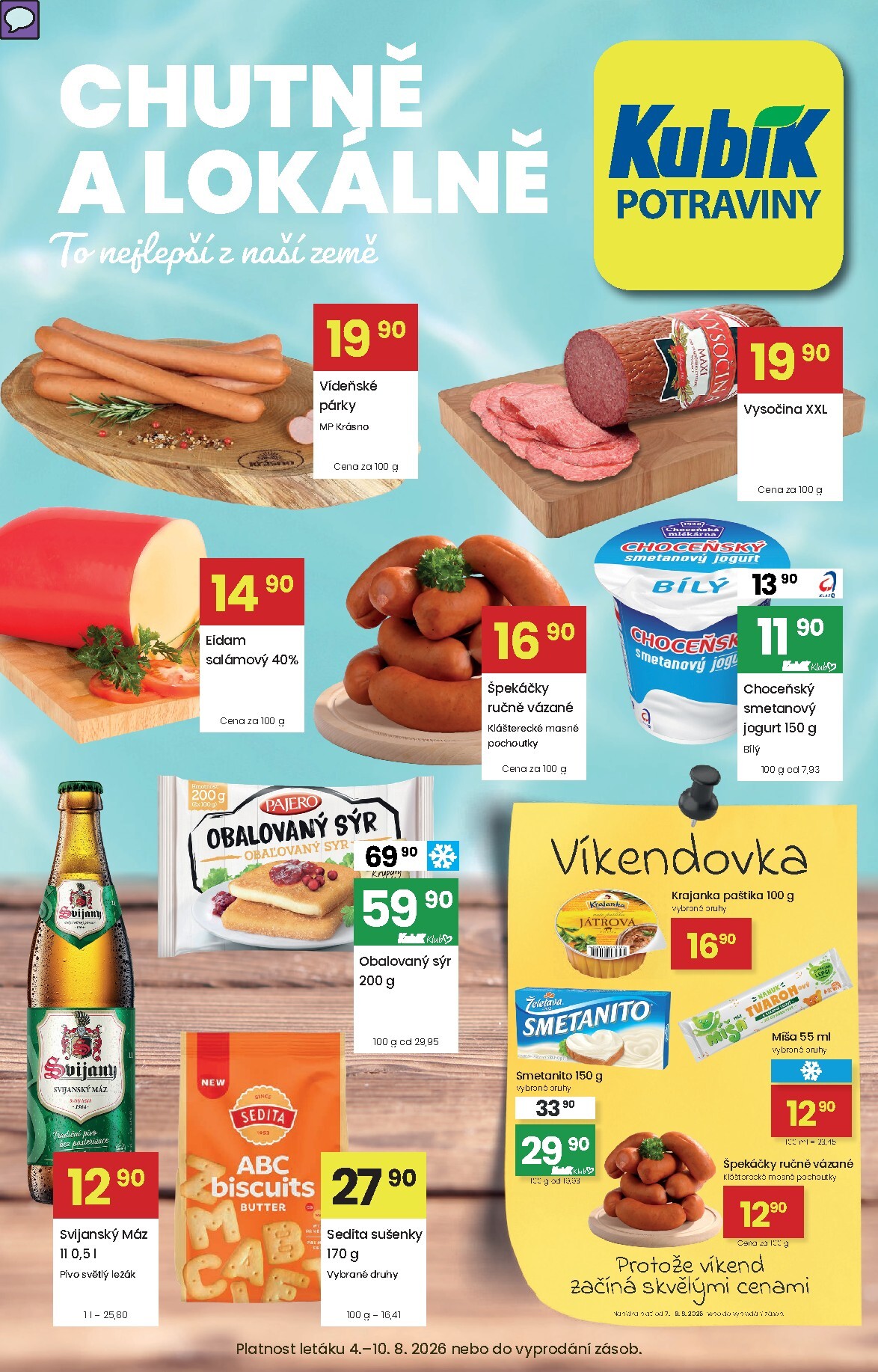kubik - Aktuální Kubík leták platný od úterý 04.08.2026 do pondělí 10.08.2026 - page: 1