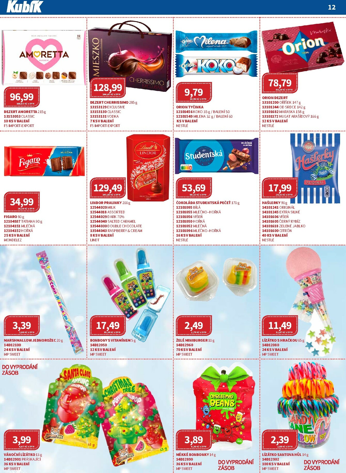 kubik - Aktuální leták Kubík - Velkoobchod od 01.12. do 31.12. - page: 12