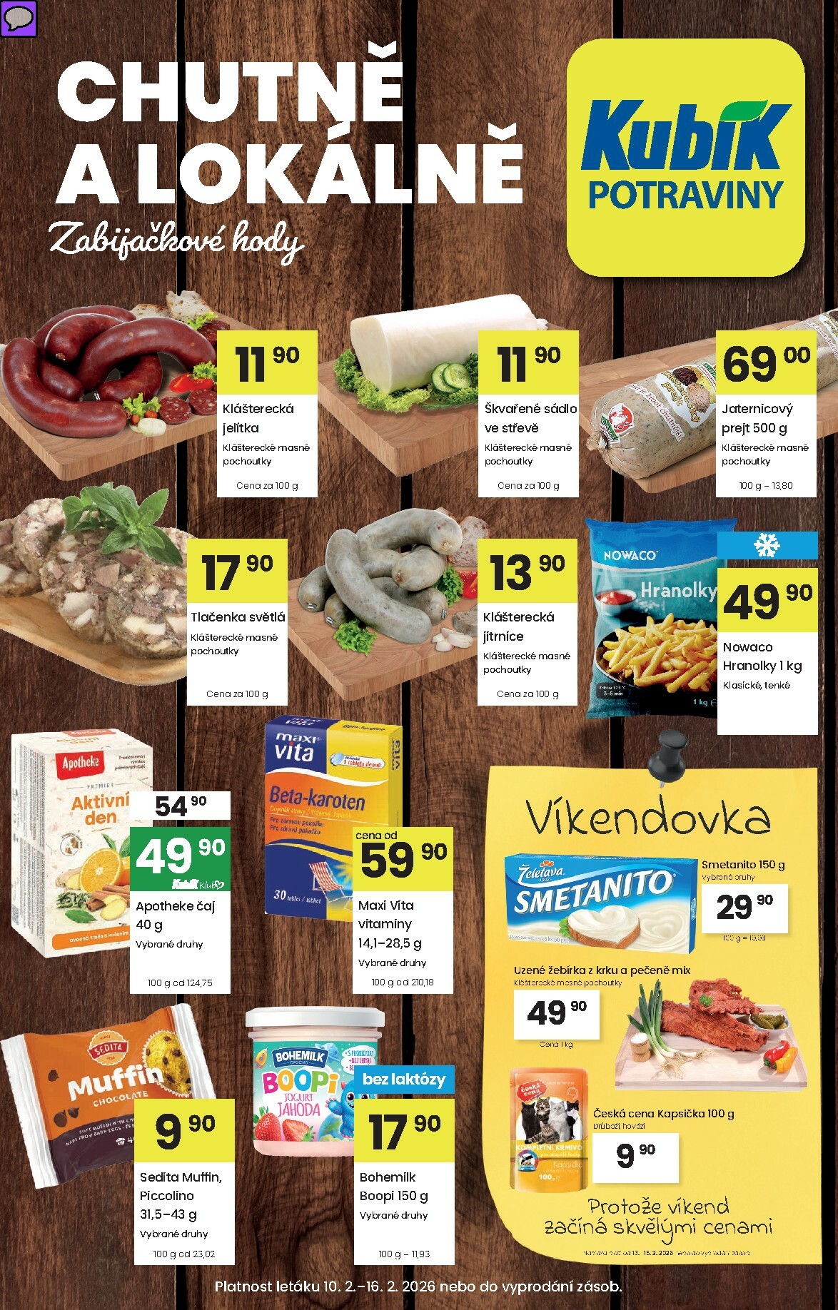kubik - Kubík leták platný od úterý 10.02.2026 do pondělí 16.02.2026