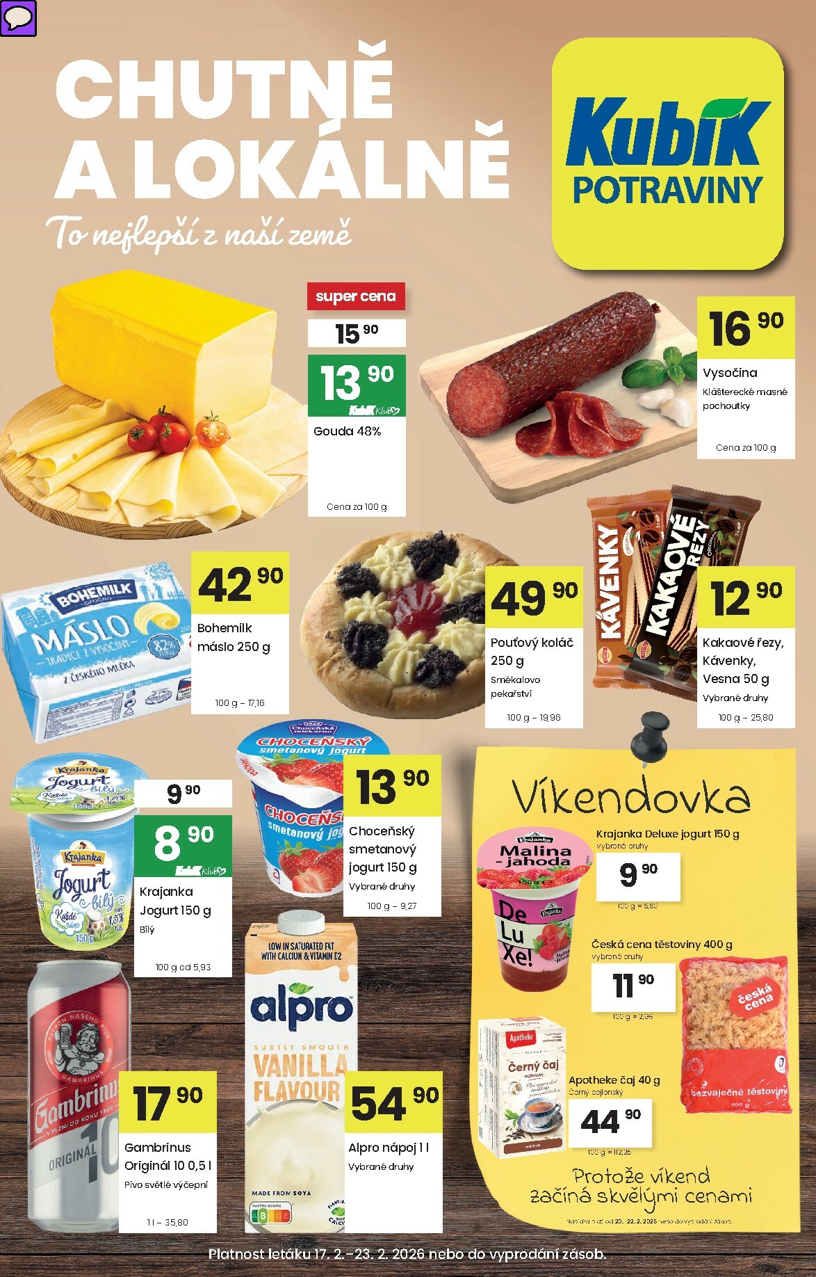 kubik - Kubík leták platný od úterý 17.02.2026 do pondělí 23.02.2026