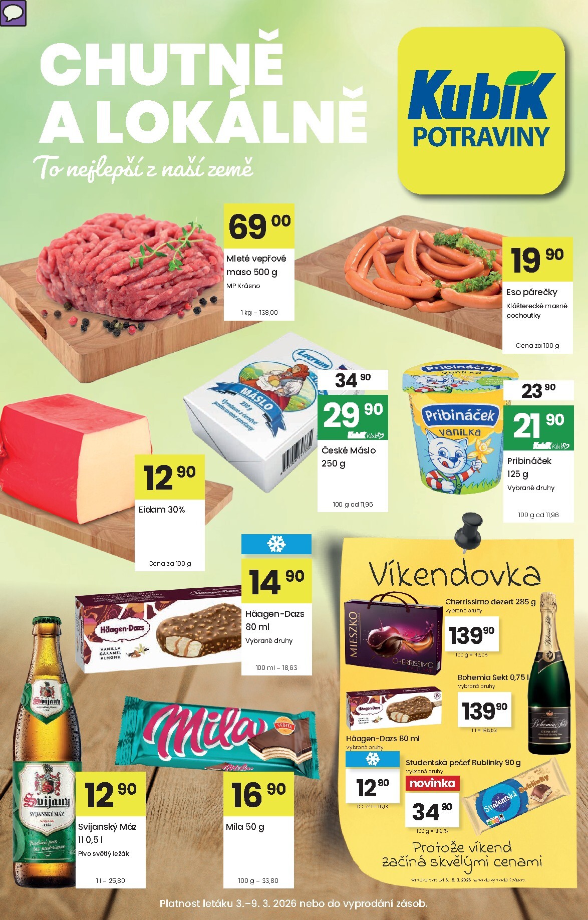 kubik - Kubík leták platný od úterý 03.03.2026 do pondělí 09.03.2026