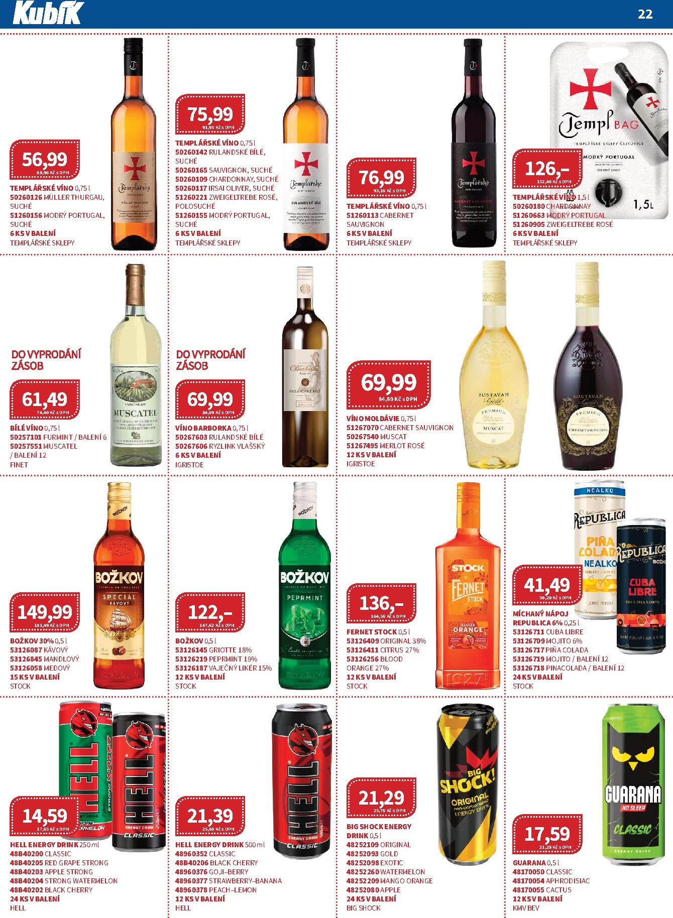 kubik - Kubík - Velkoobchod leták platný od neděle 01.03.2026 do úterý 31.03.2026 - page: 22