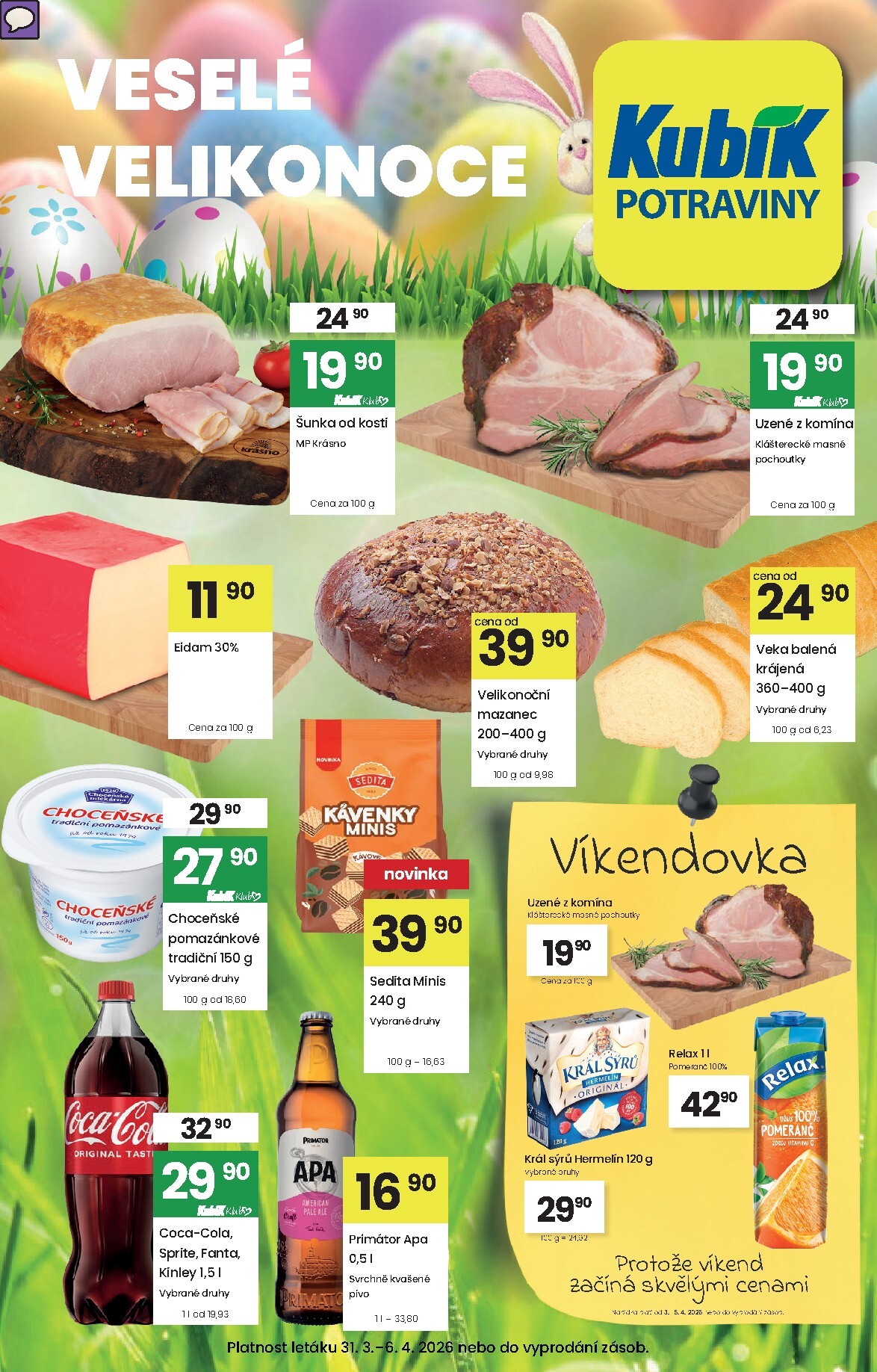 kubik - Kubík leták platný od úterý 31.03.2026 do pondělí 06.04.2026 - page: 1