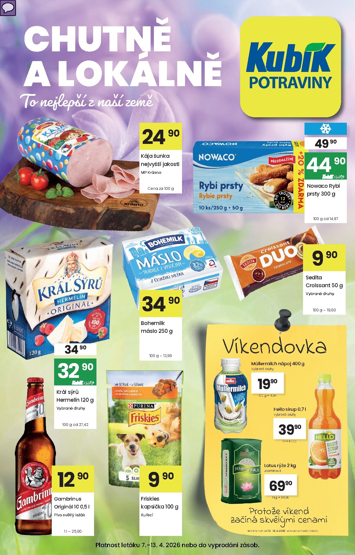 kubik - Kubík leták platný od úterý 07.04.2026 do pondělí 13.04.2026