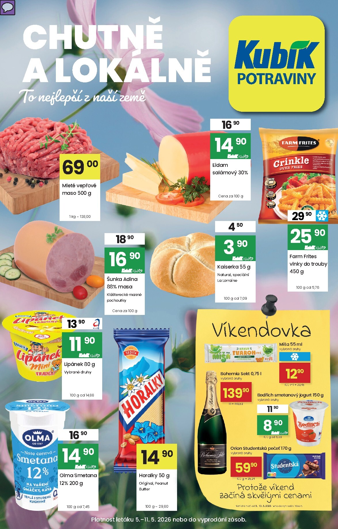 kubik - Aktuální Kubík leták platný od úterý 05.05.2026 do pondělí 11.05.2026