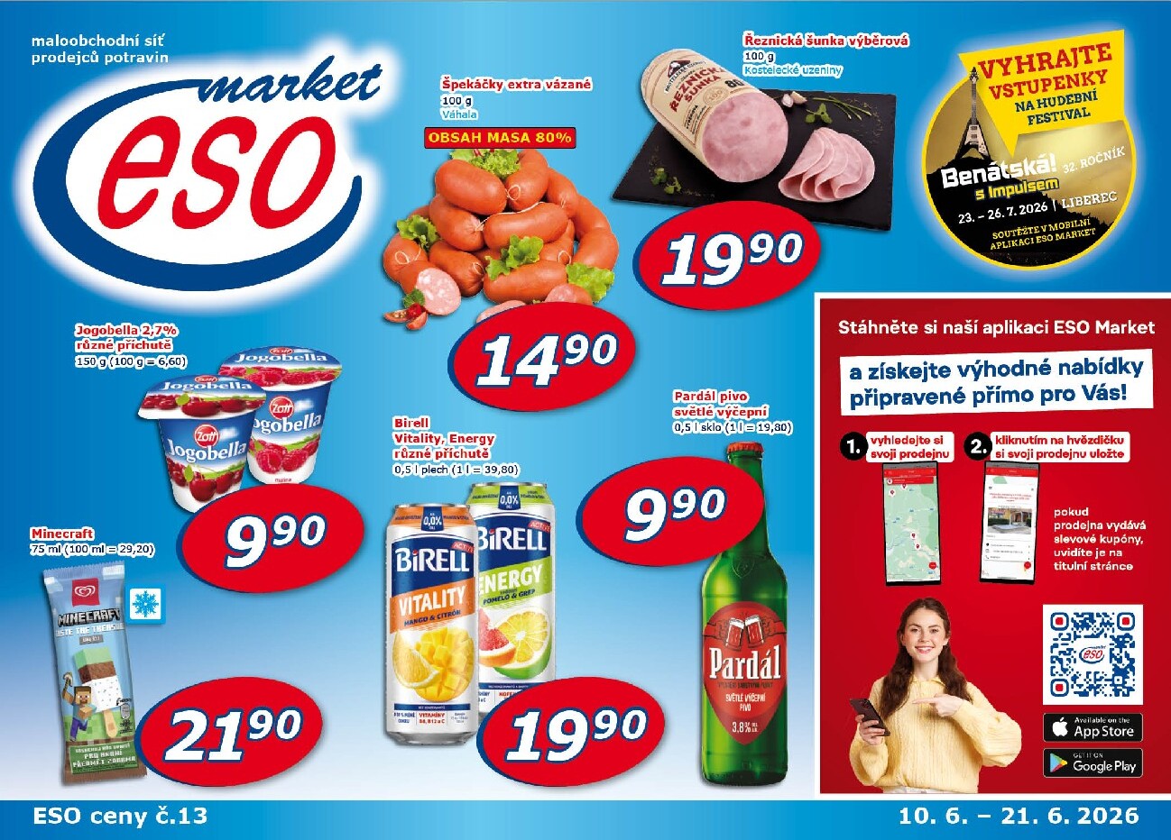 eso-market - Budoucí ESO MARKET leták platný od středy 10.06.2026 do neděle 21.06.2026
