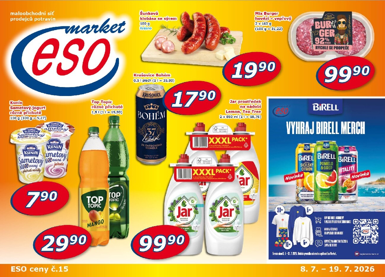 eso-market - Budoucí ESO MARKET leták platný od středy 08.07.2026 do neděle 19.07.2026