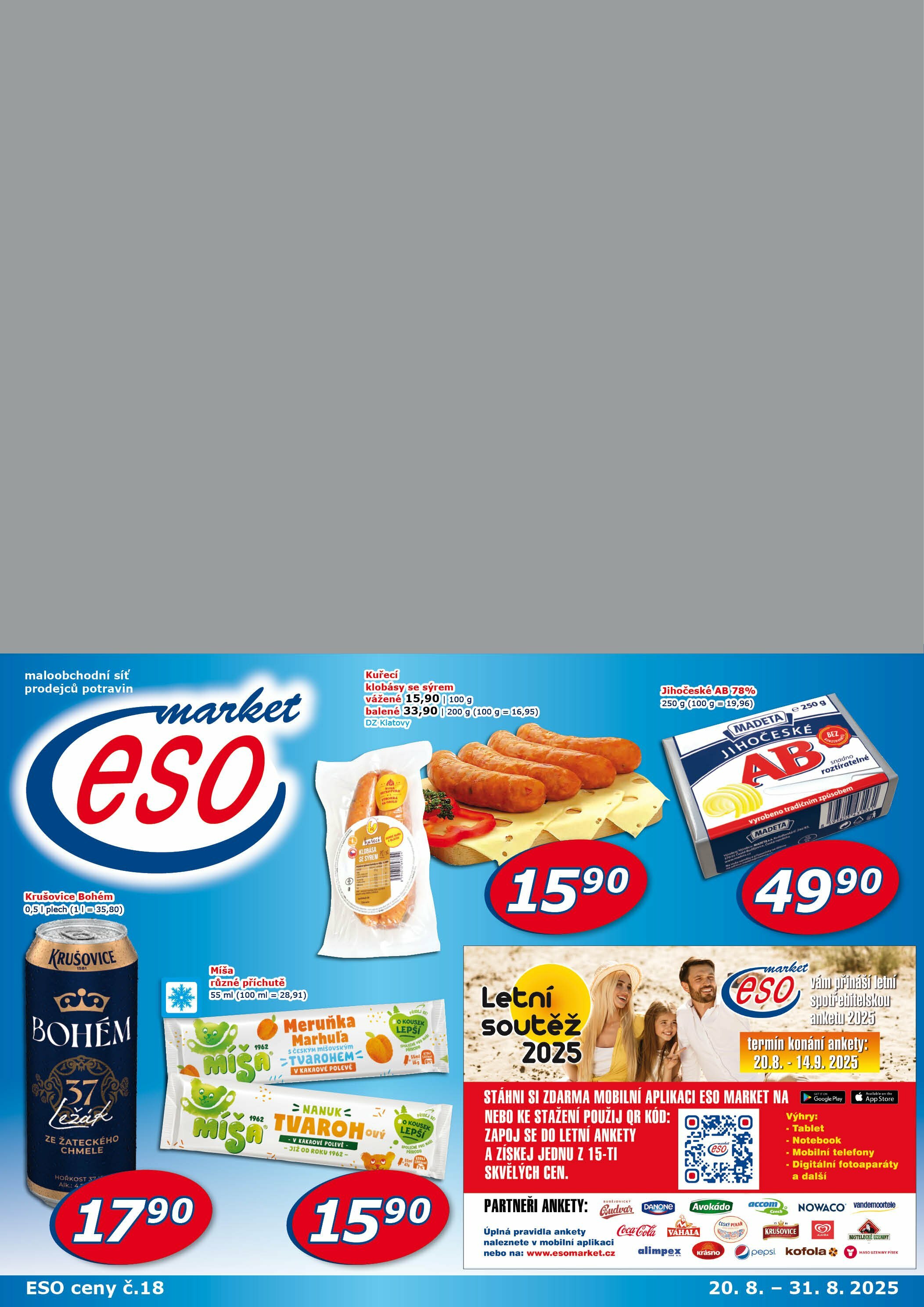 eso-market - Leták ESO MARKET od 20.08. do 31.08.