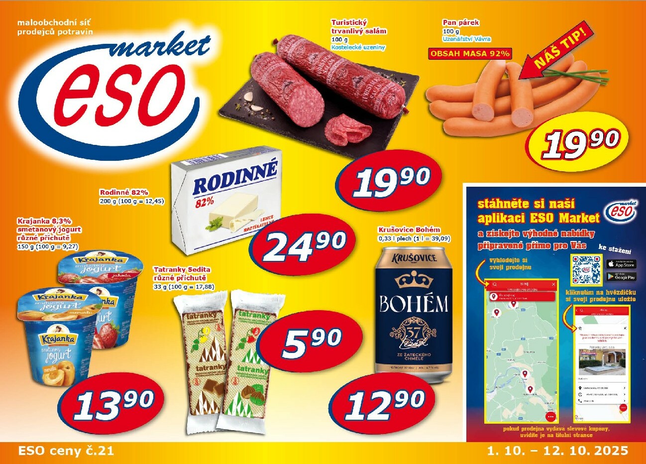 eso-market - Leták ESO MARKET od 01.10. do 12.10.