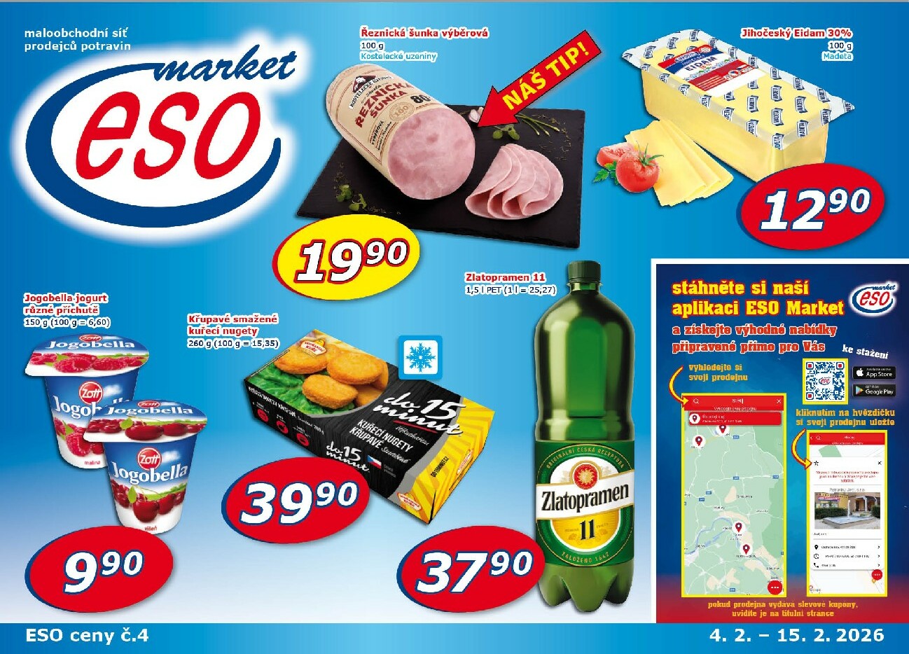 eso-market - ESO MARKET leták platný od středy 04.02.2026 do neděle 15.02.2026