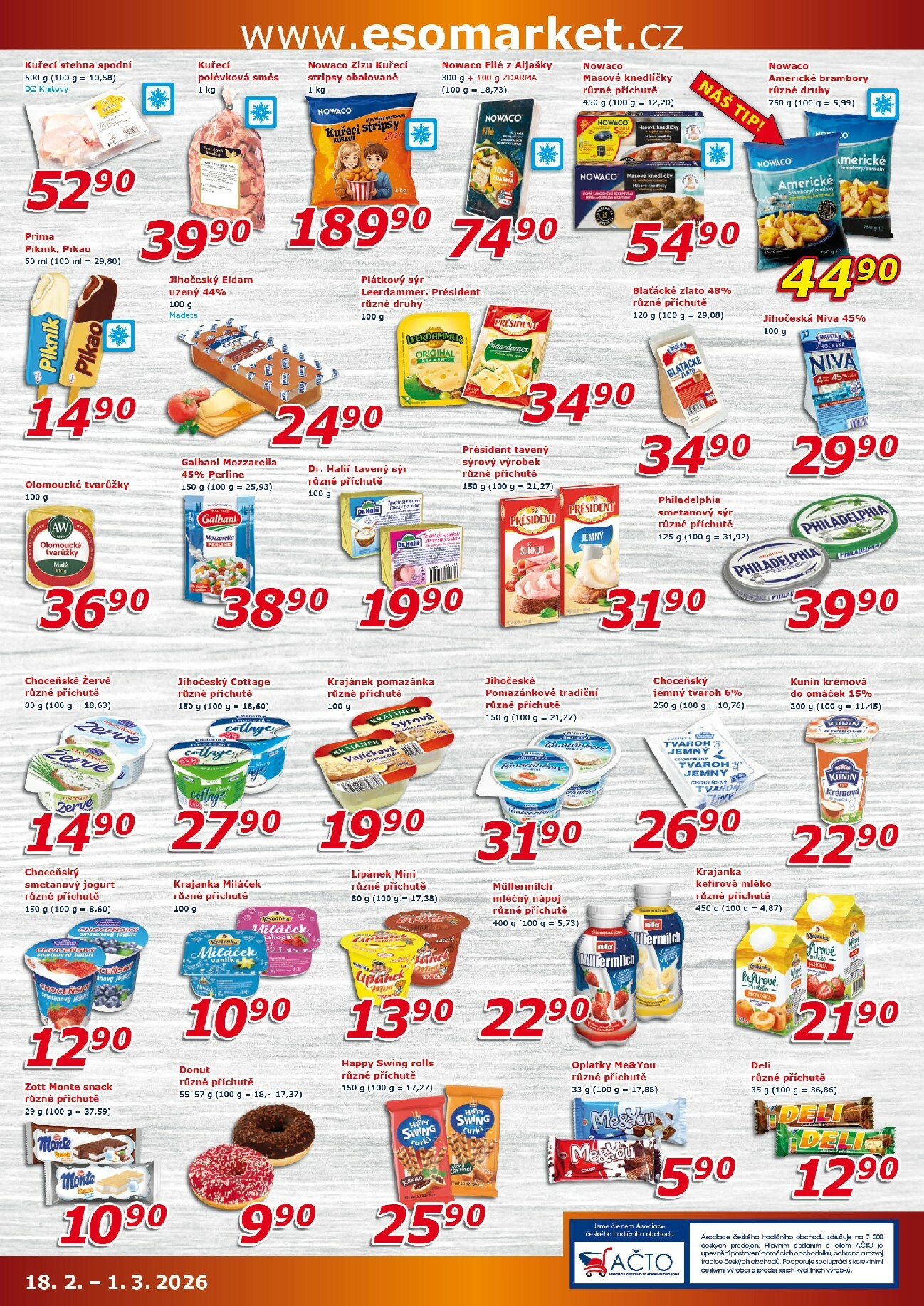 eso-market - ESO MARKET leták platný od středy 18.02.2026 do neděle 01.03.2026 - page: 3