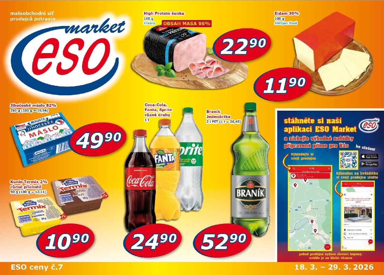 eso-market - ESO MARKET leták platný od středy 18.03.2026 do neděle 29.03.2026 - page: 1