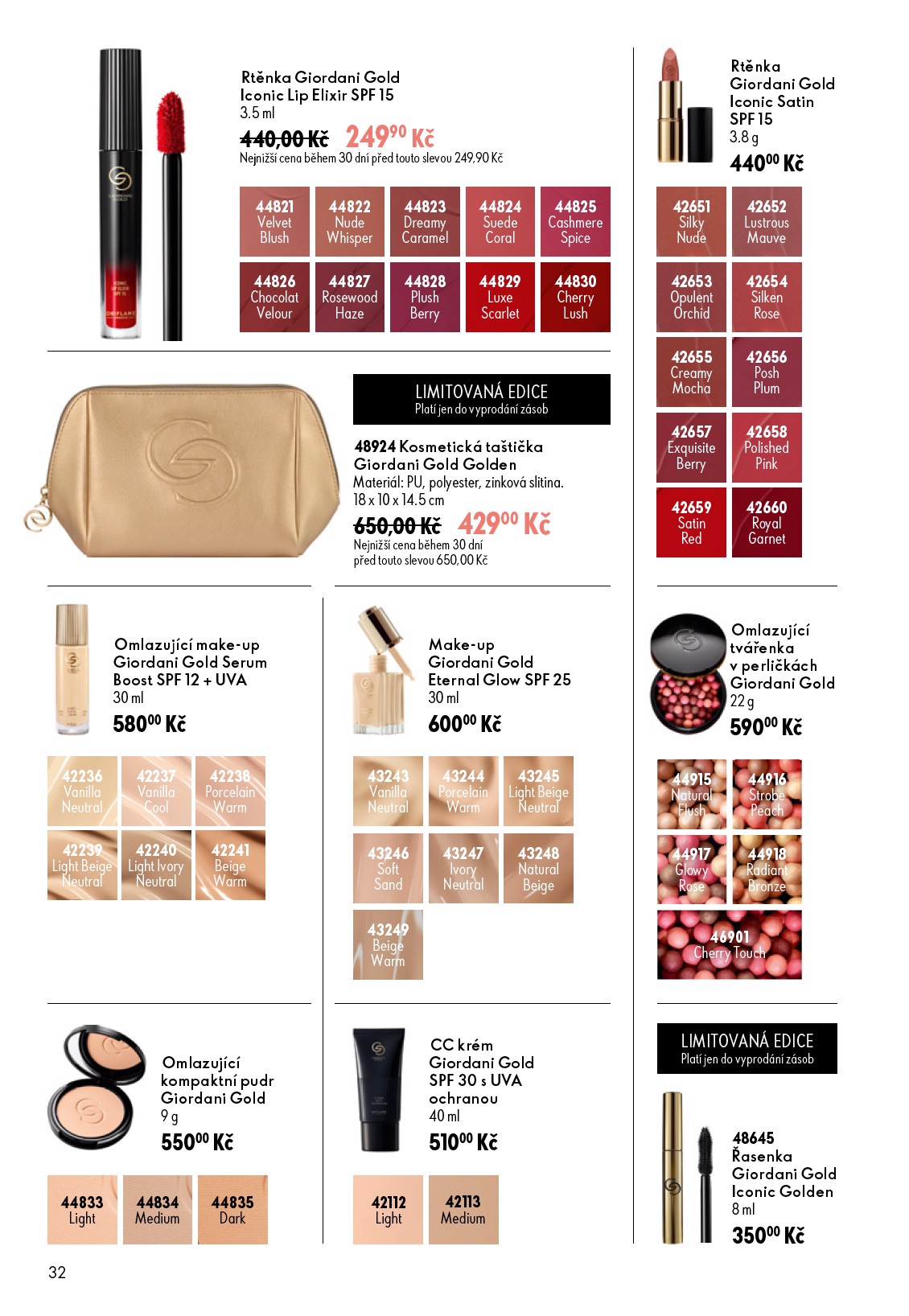 oriflame - Aktuální Oriflame leták platný od středy 08.07.2026 do úterý 28.07.2026 - page: 32