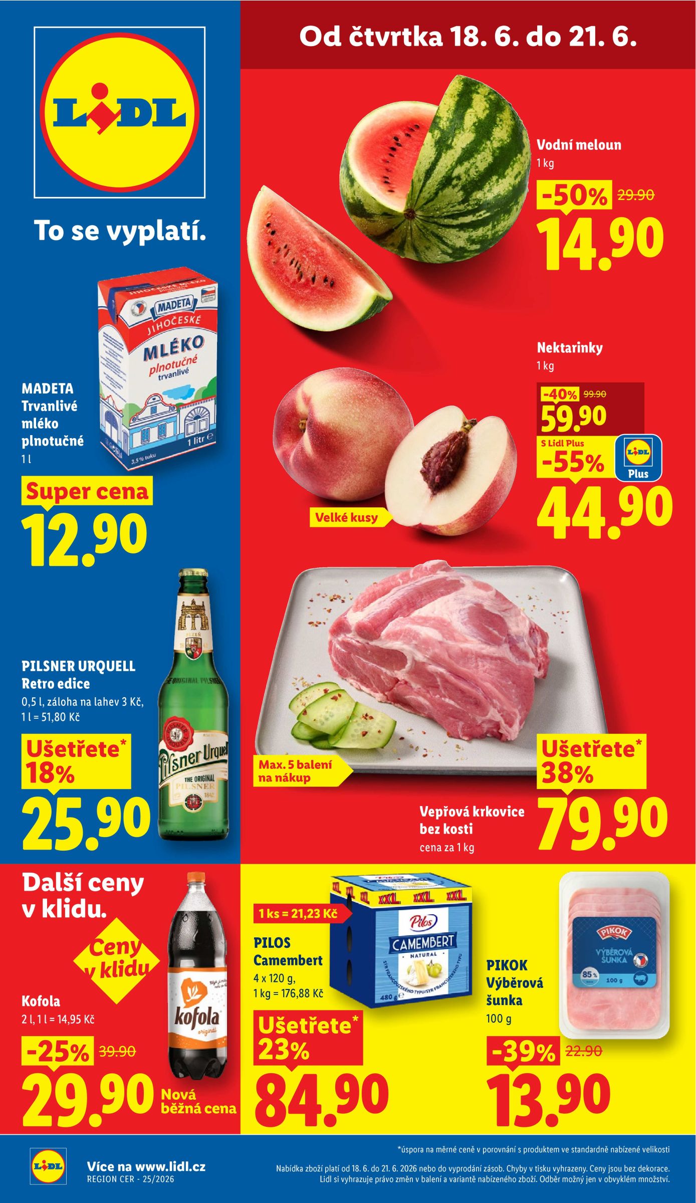 lidl - Aktuální Lidl leták platný od čtvrtka 18.06.2026 do neděle 21.06.2026