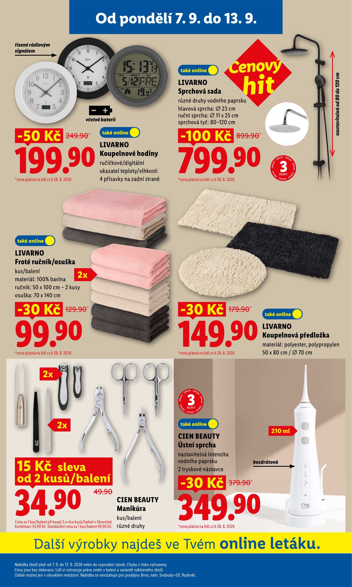 lidl - Lidl - Spotřební zboží leták na příští týden od pondělí 07.09.2026 do neděle 13.09.2026 - page: 3
