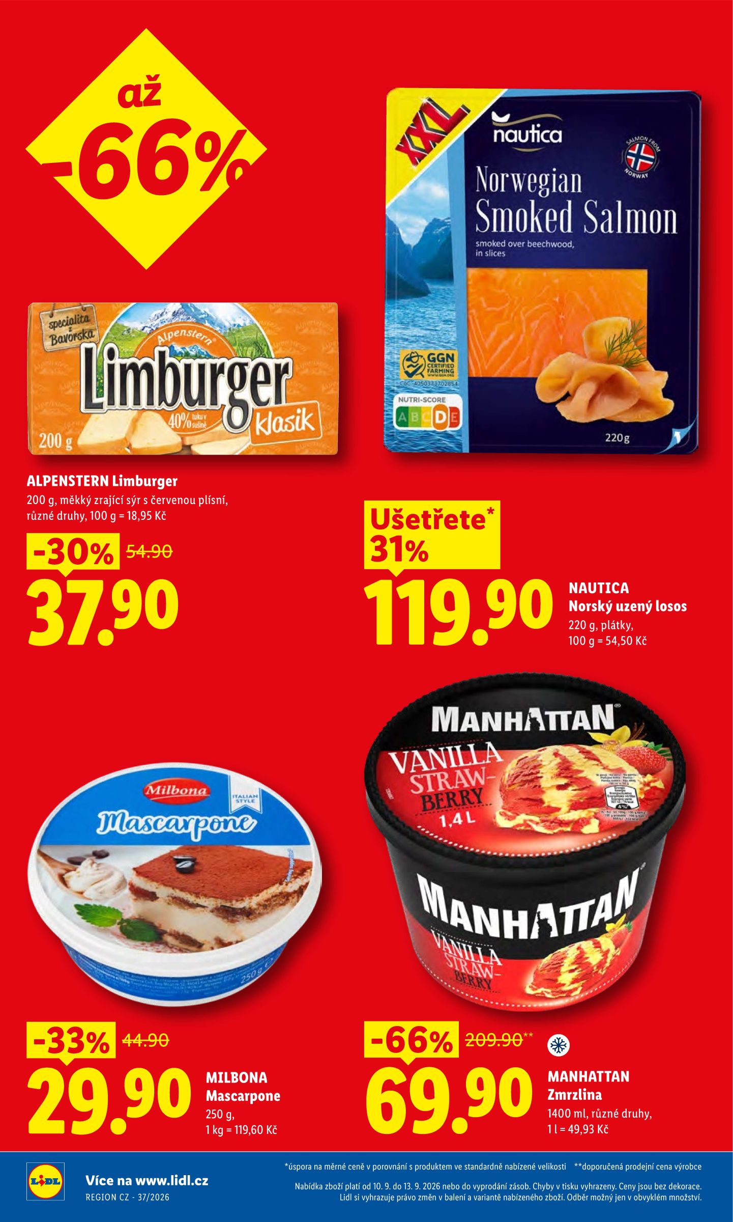 lidl - Aktuální Lidl leták platný od čtvrtka 10.09.2026 do neděle 13.09.2026 - page: 4
