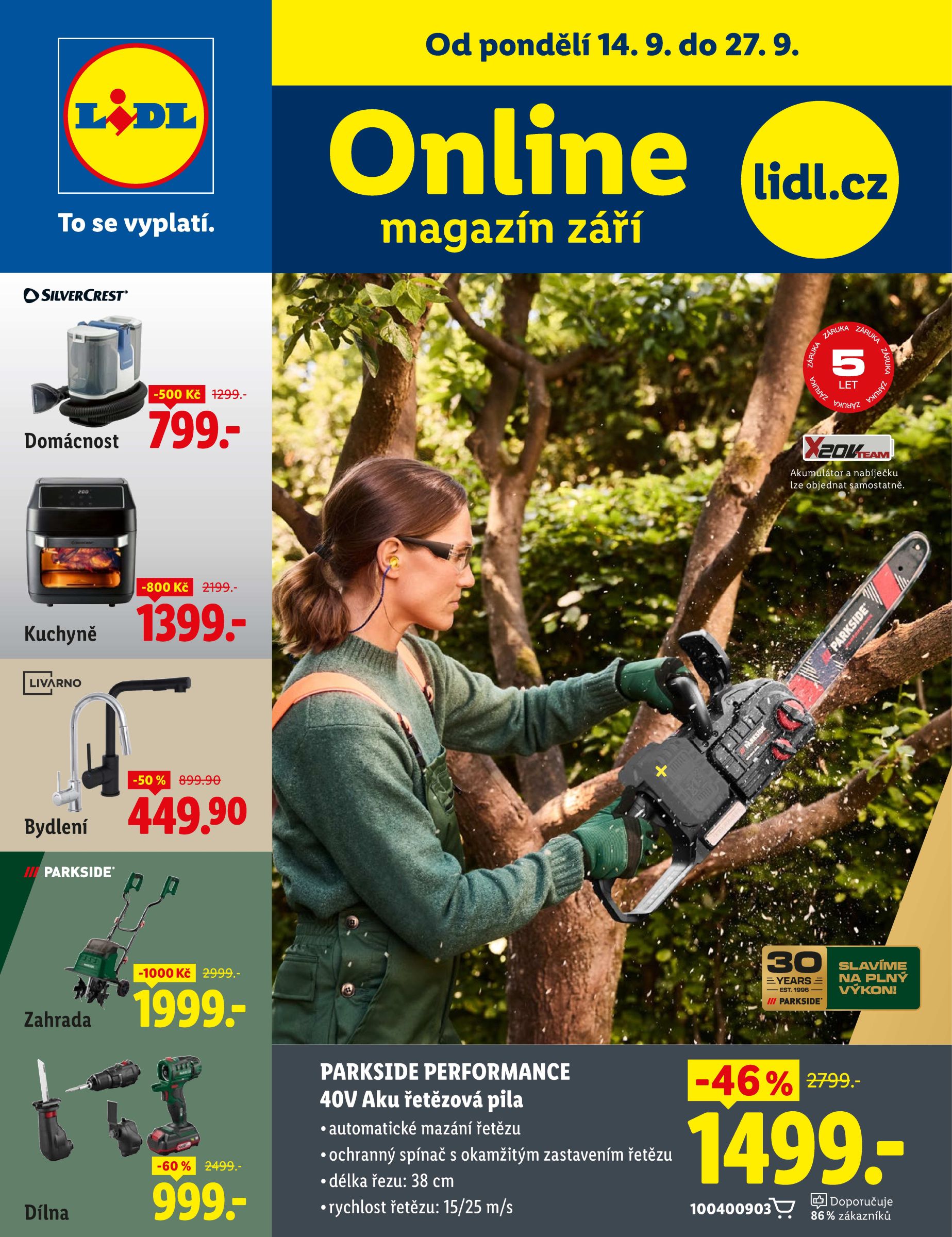 lidl - Lidl - Online magazín leták na příští týden od pondělí 14.09.2026 do neděle 27.09.2026