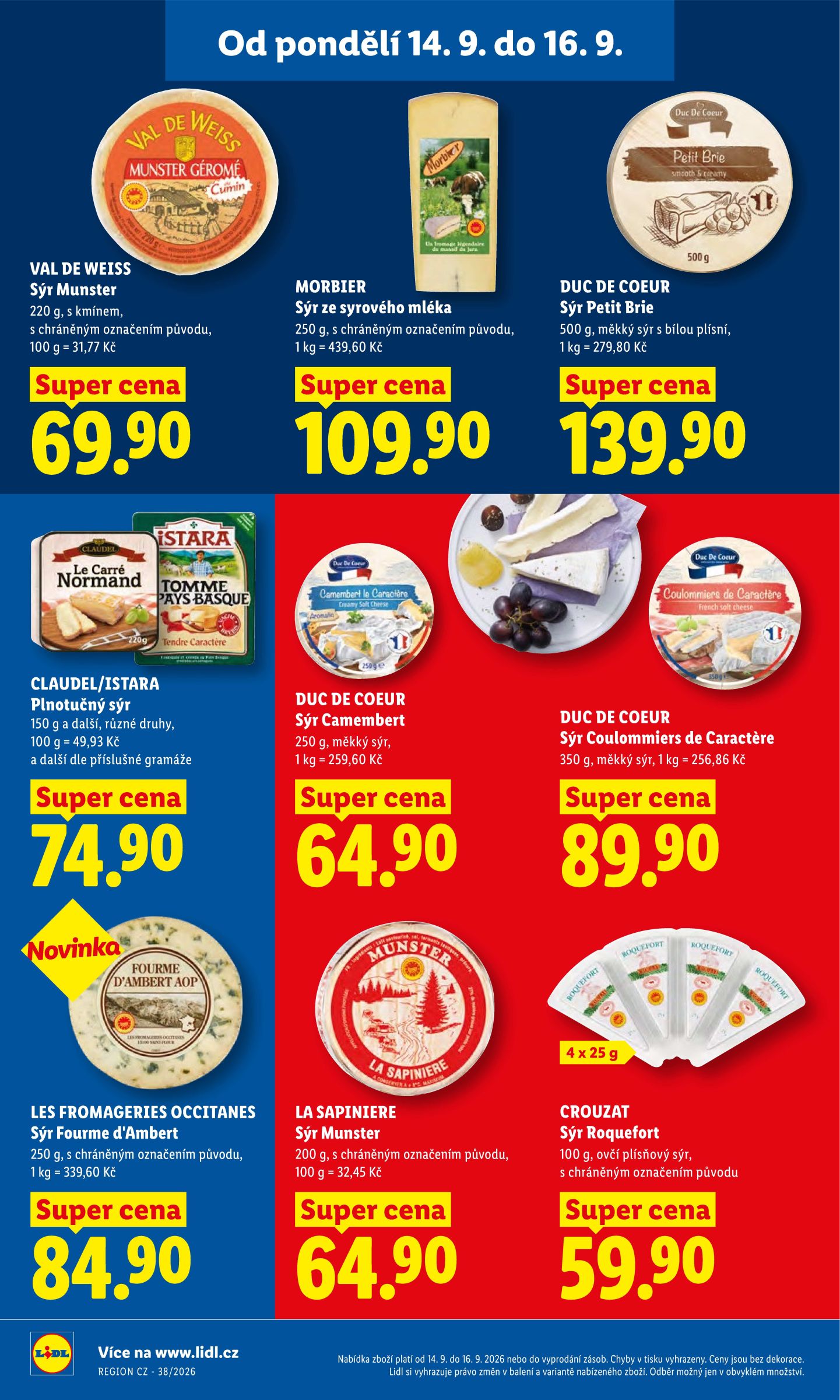 lidl - Lidl leták na příští týden od pondělí 14.09.2026 do středy 16.09.2026 - page: 22