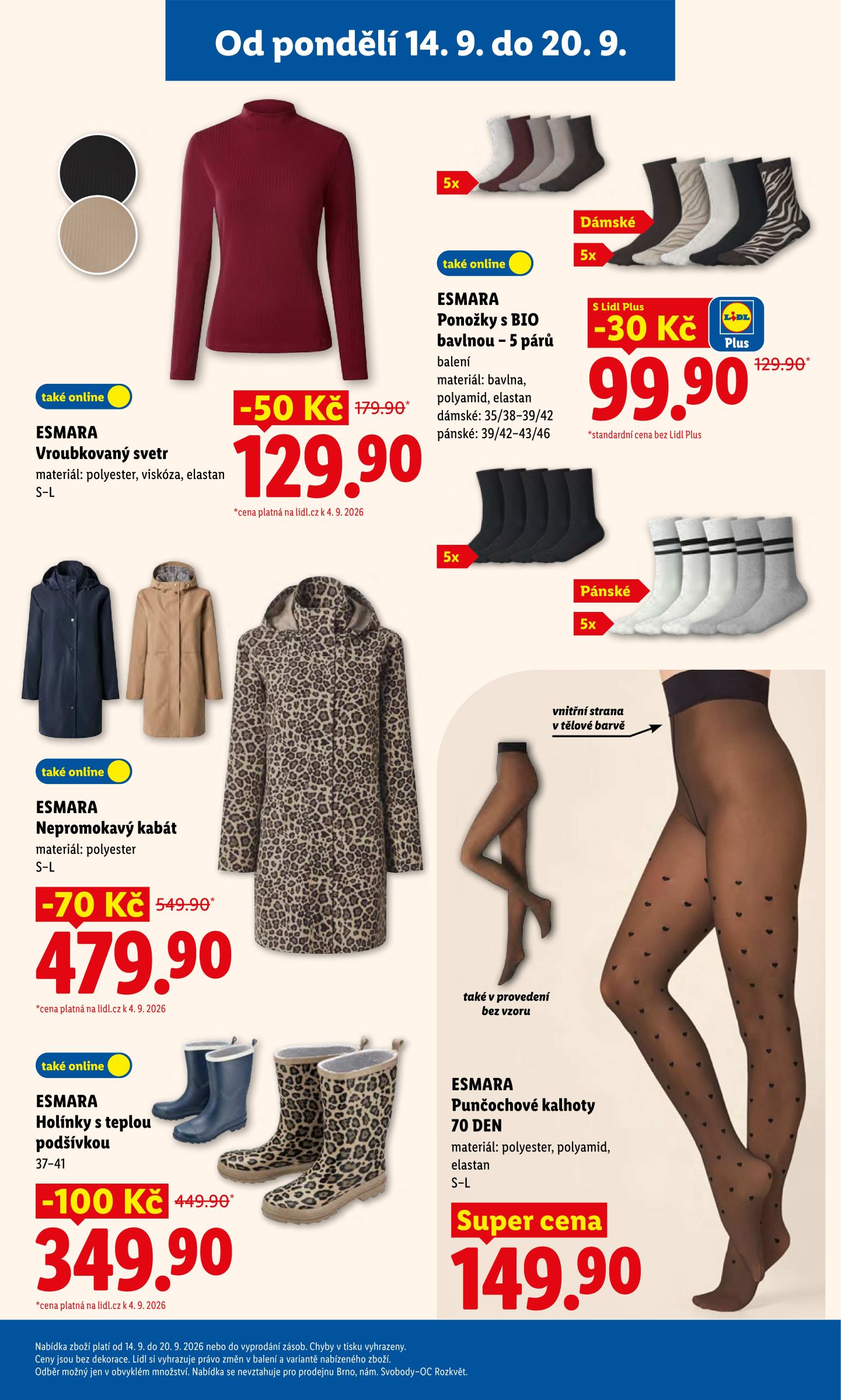 lidl - Lidl - Spotřební zboží leták na příští týden od pondělí 14.09.2026 do neděle 20.09.2026 - page: 5