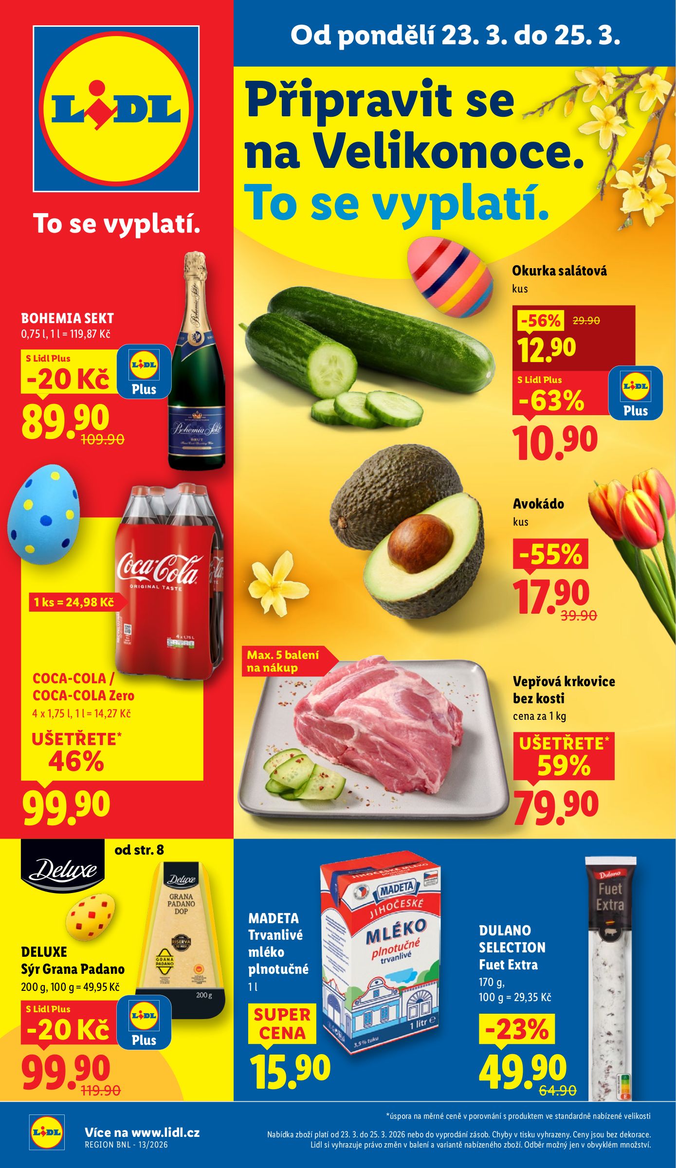 lidl - Lidl leták platný od pondělí 23.03.2026 do středy 25.03.2026