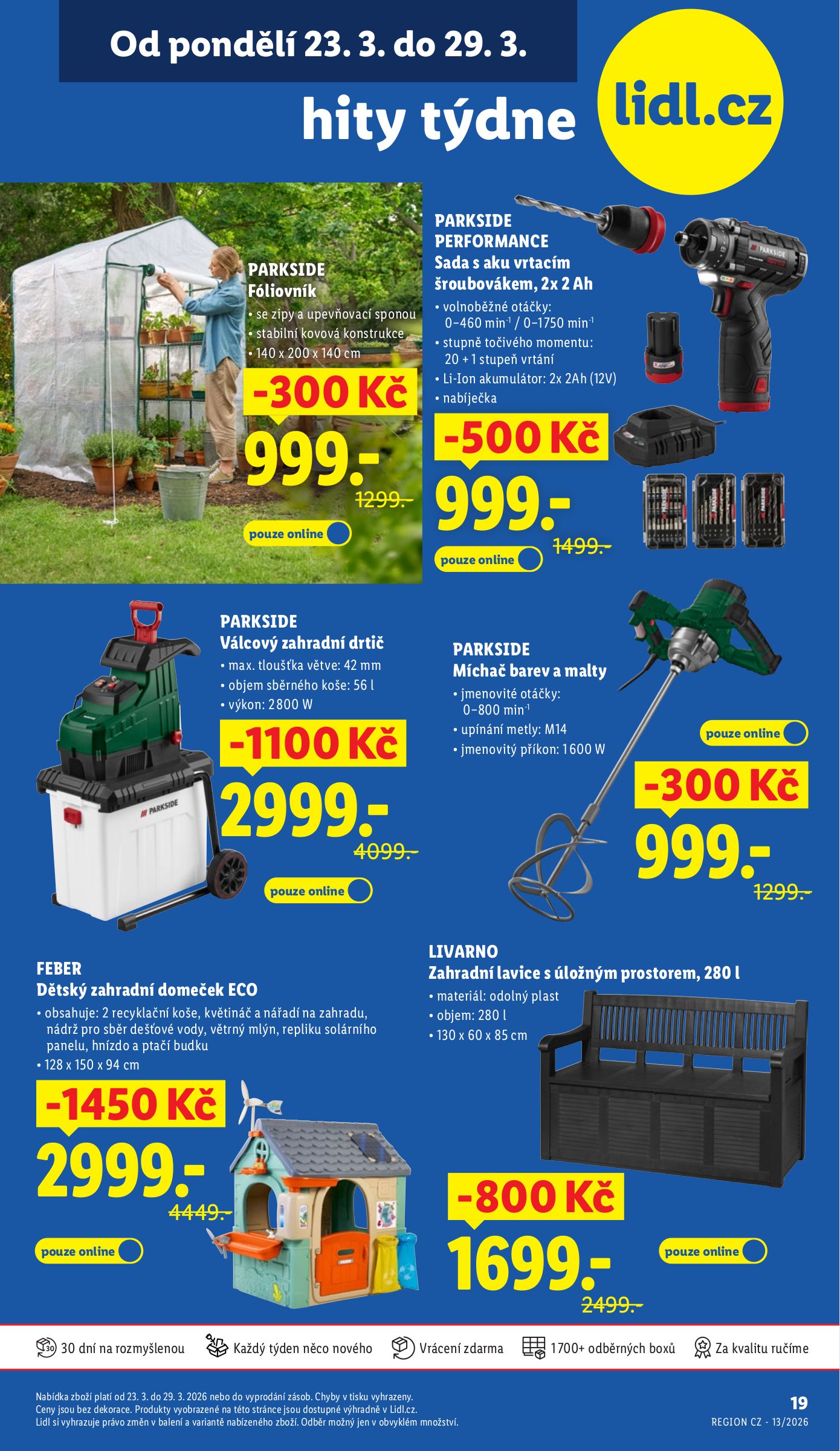 lidl - Lidl - Hity týdne leták platný od pondělí 23.03.2026 do neděle 29.03.2026