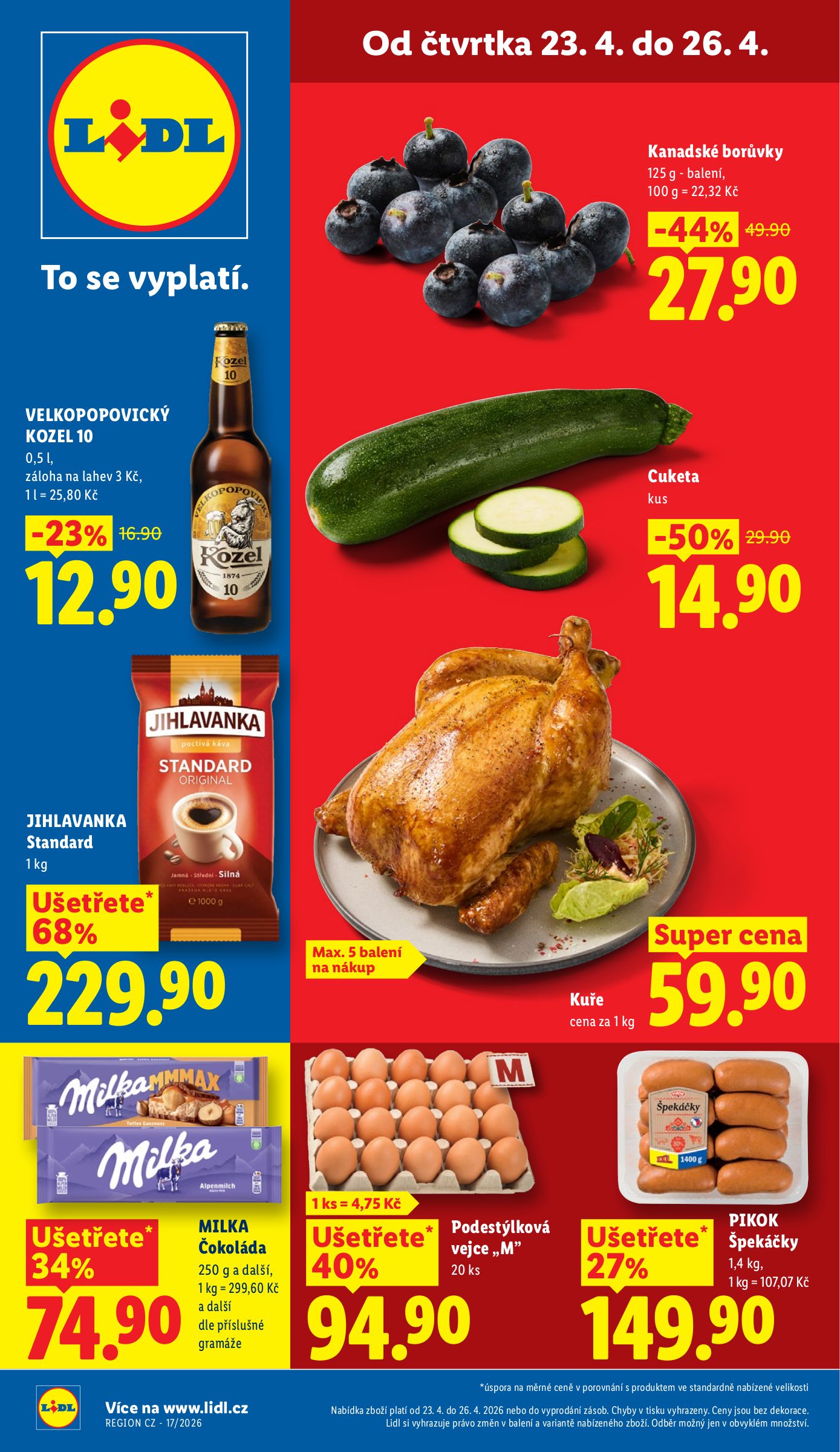 lidl - Lidl leták na příští týden od čtvrtka 23.04.2026 do neděle 26.04.2026
