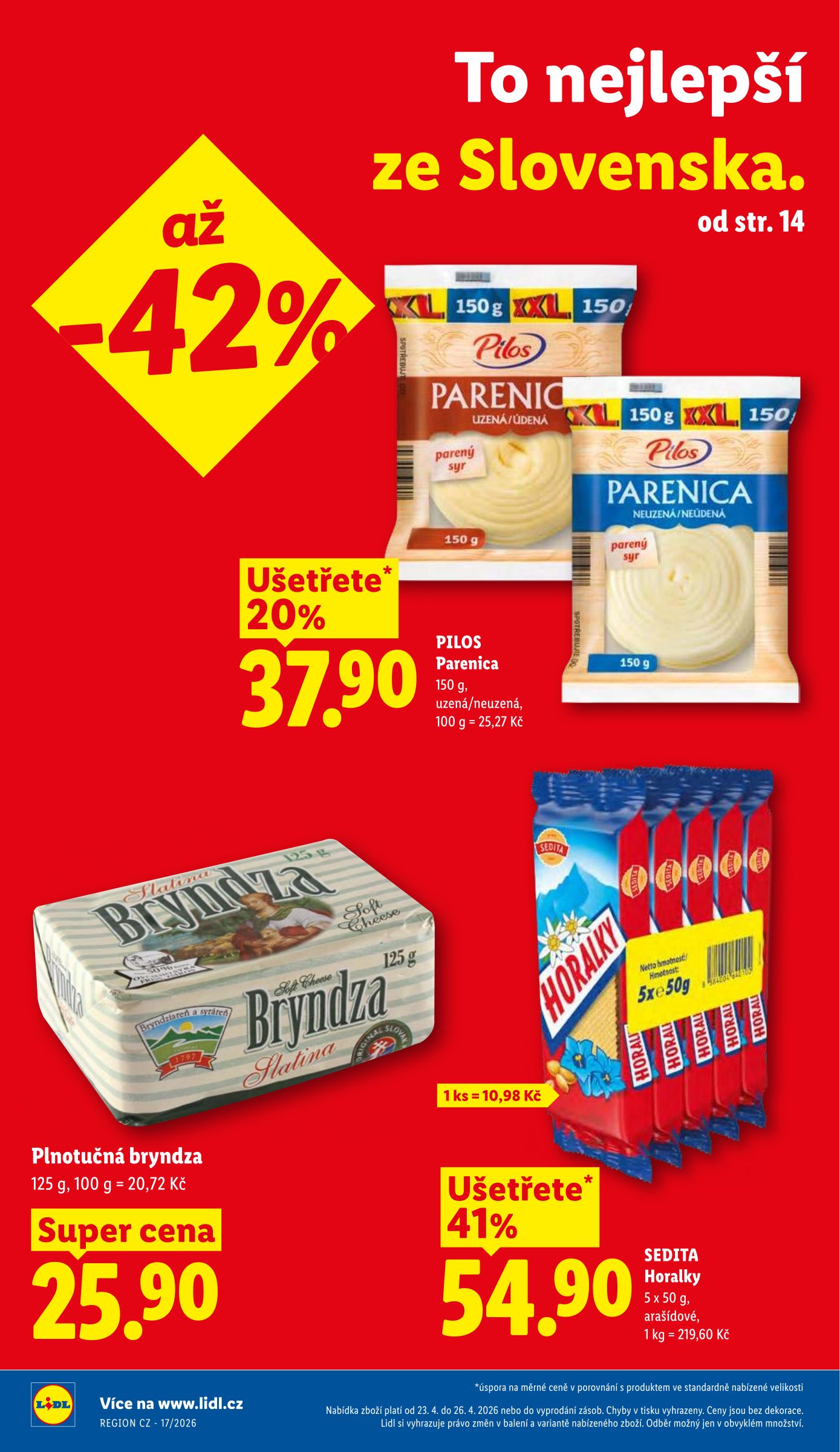 lidl - Aktuální Lidl leták platný od čtvrtka 23.04.2026 do neděle 26.04.2026 - page: 2