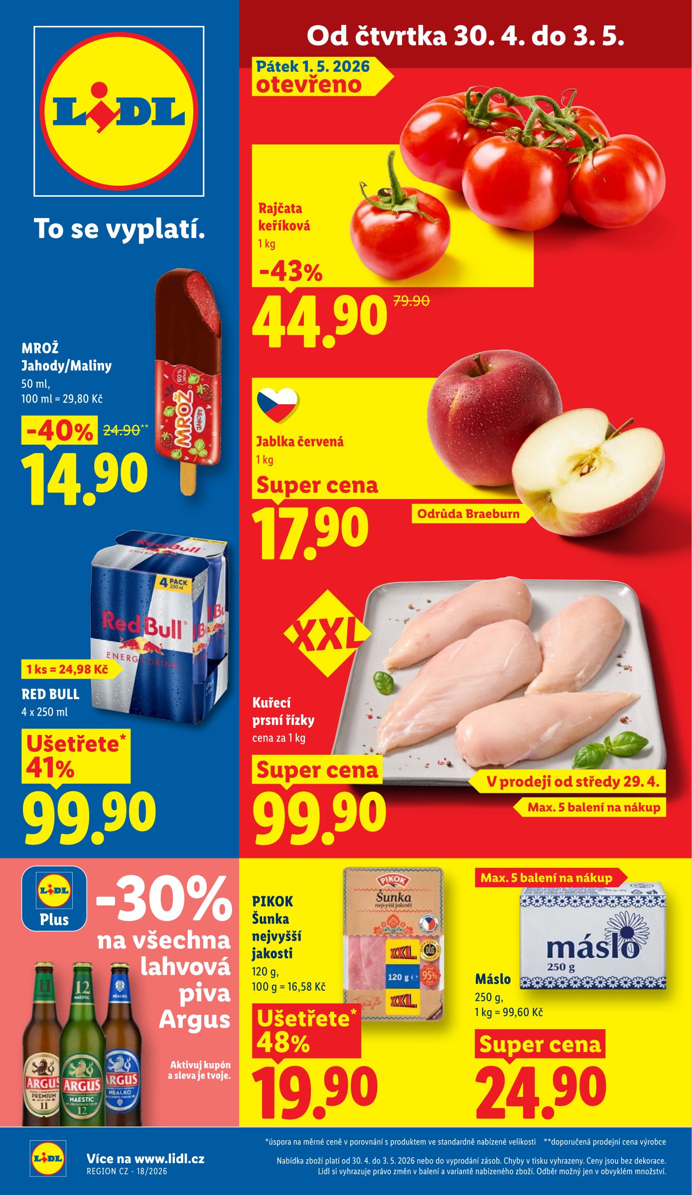 lidl - Lidl leták na příští týden od čtvrtka 30.04.2026 do neděle 03.05.2026